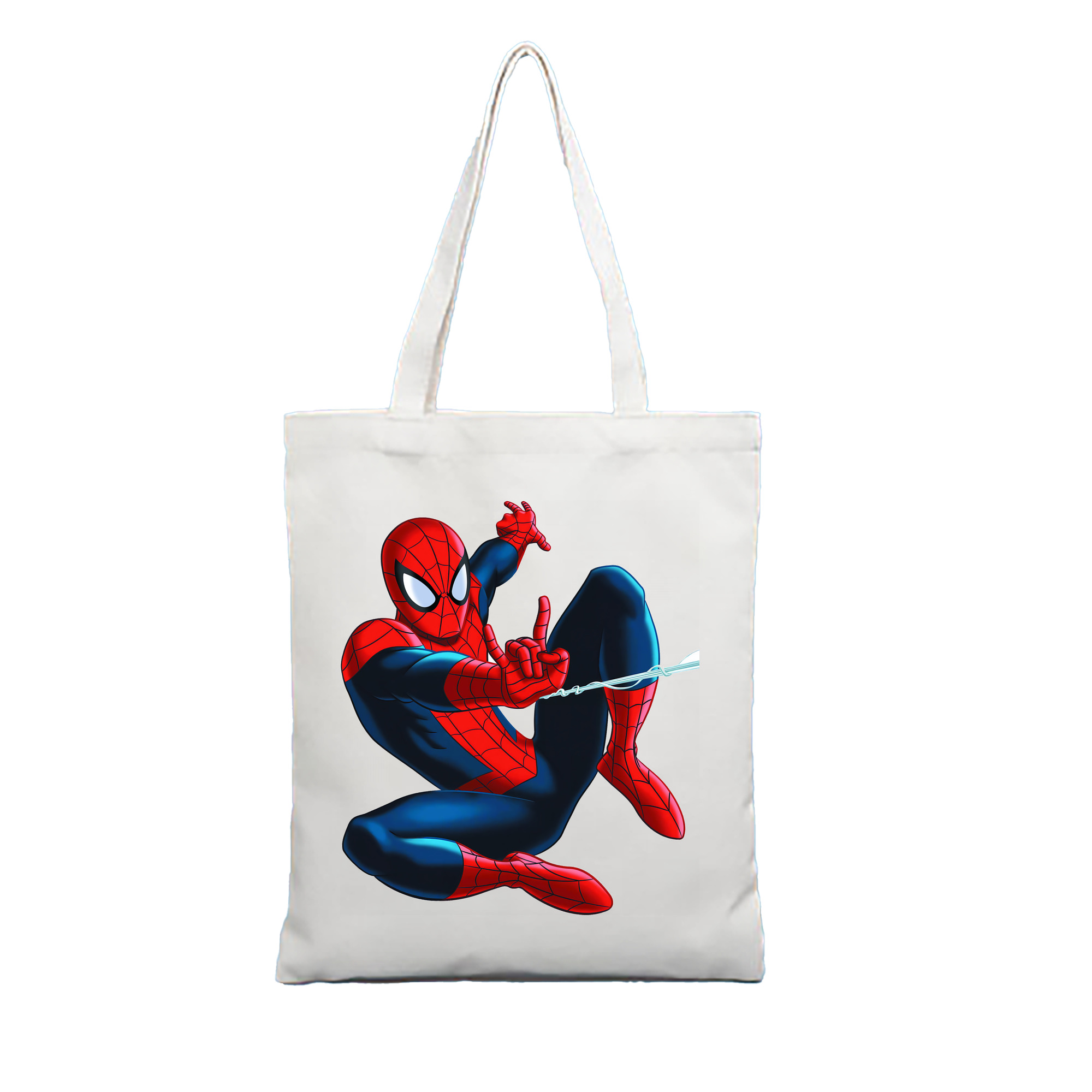 （画像用） Spider Man スパイダーマン 縦型キャンバス生地手提げバッグ　トートバッグ