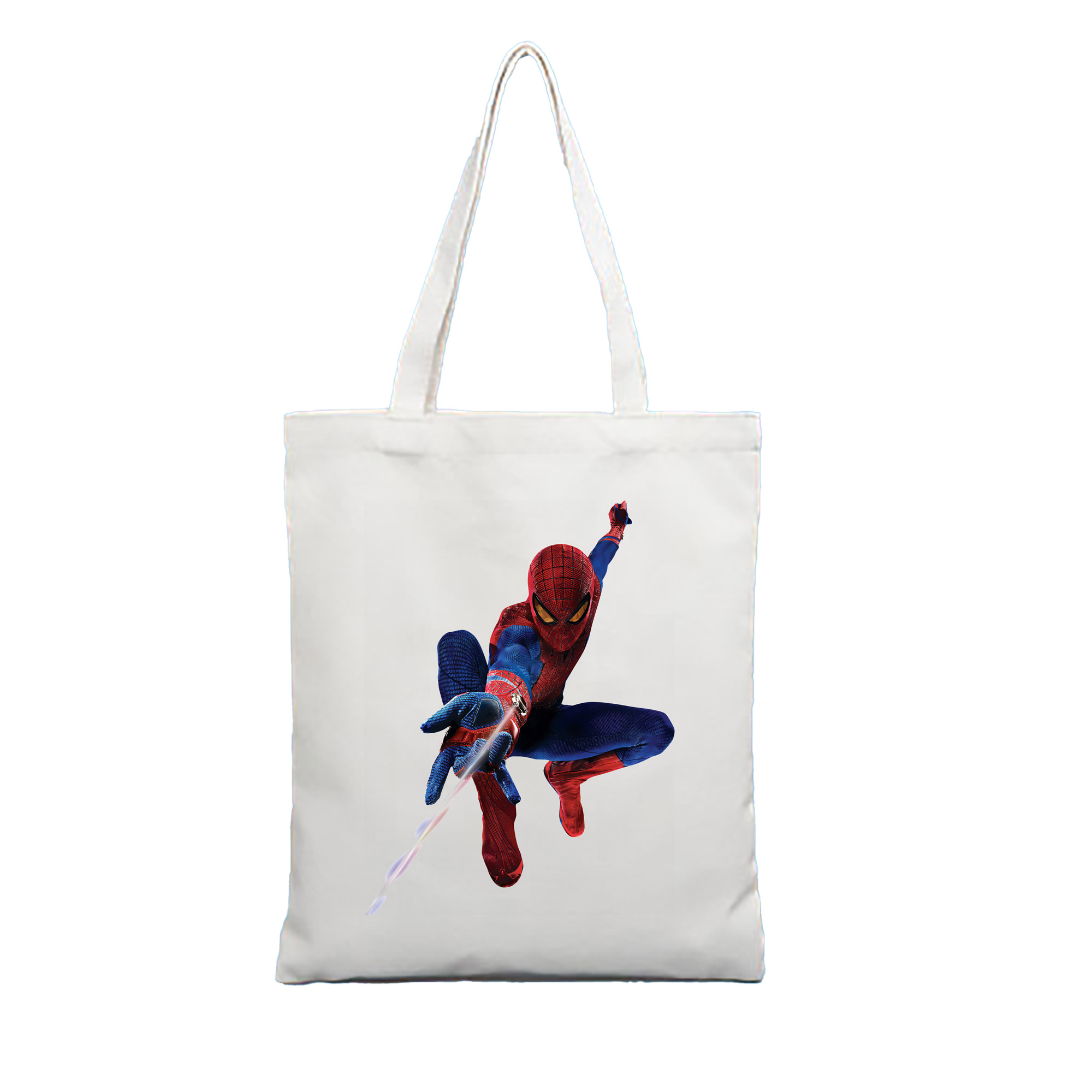 （画像用） Spider Man スパイダーマン 縦型キャンバス生地手提げバッグ　トートバッグ