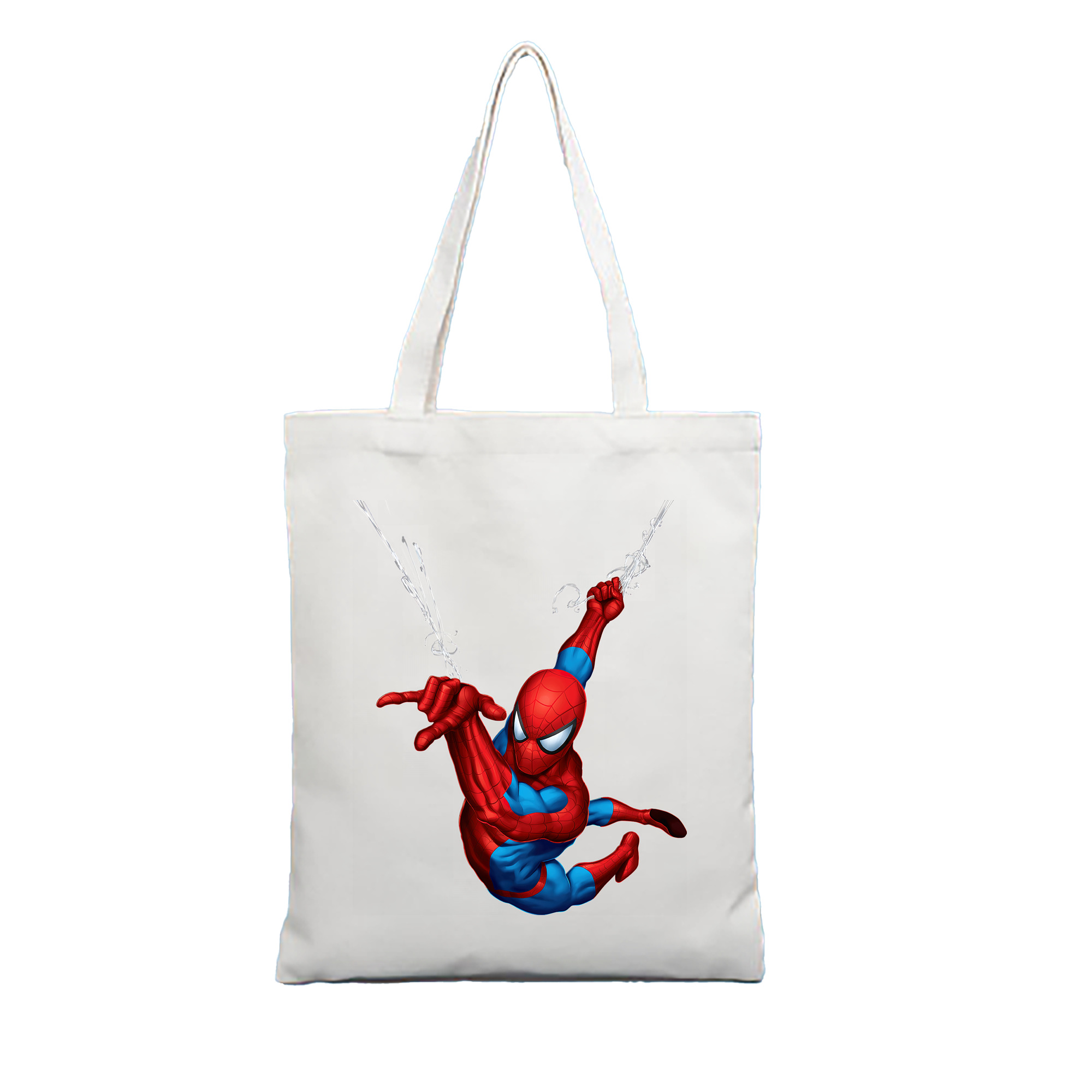 （画像用） Spider Man スパイダーマン 縦型キャンバス生地手提げバッグ　トートバッグ