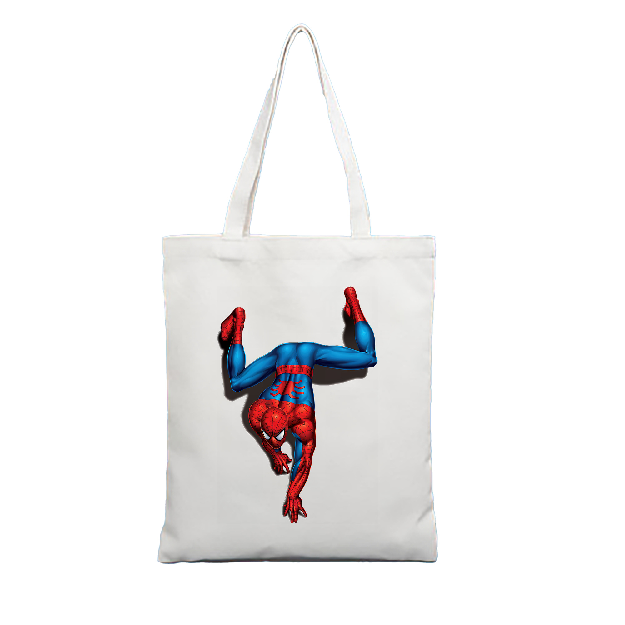 （画像用） Spider Man スパイダーマン 縦型キャンバス生地手提げバッグ　トートバッグ