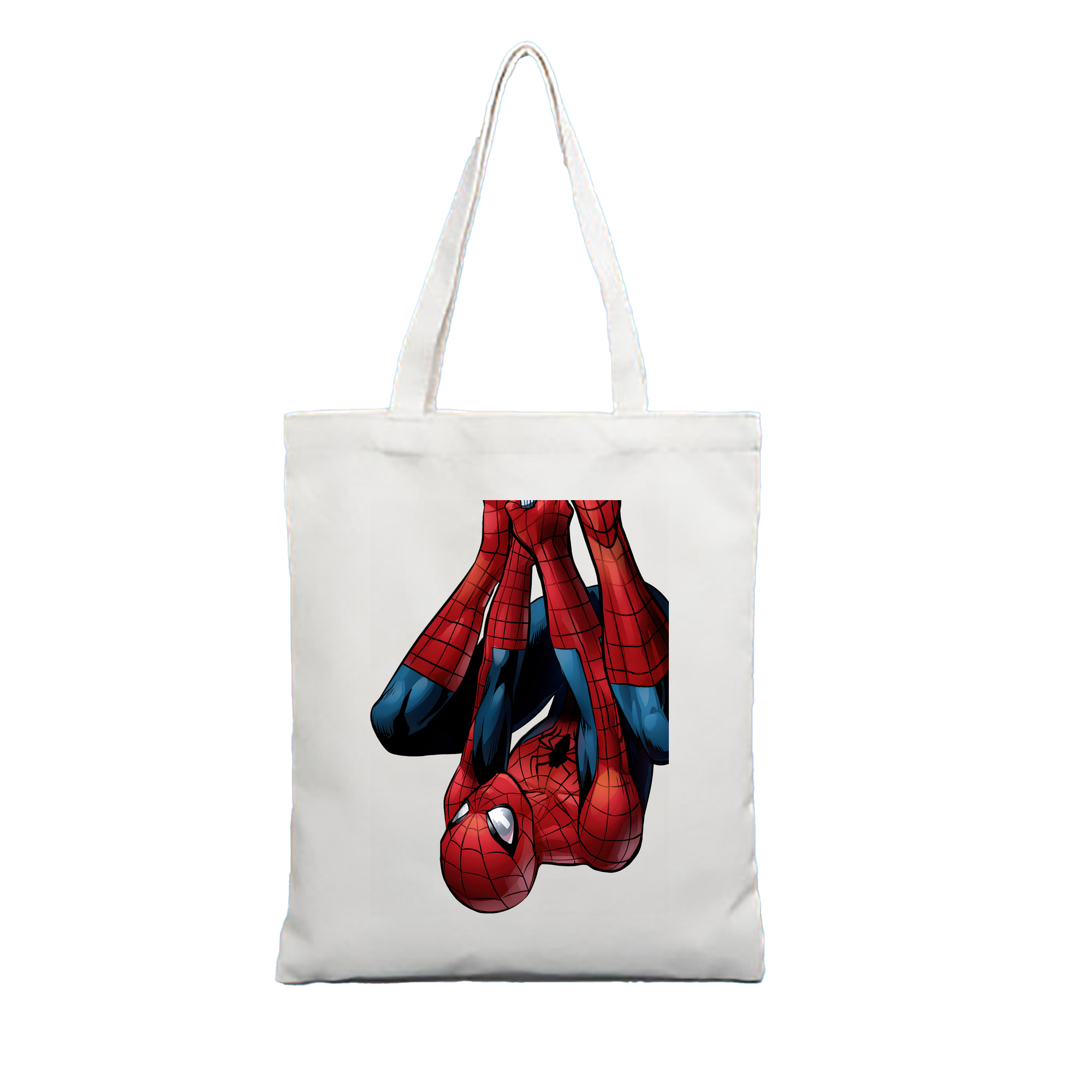 （画像用） Spider Man スパイダーマン 縦型キャンバス生地手提げバッグ　トートバッグ