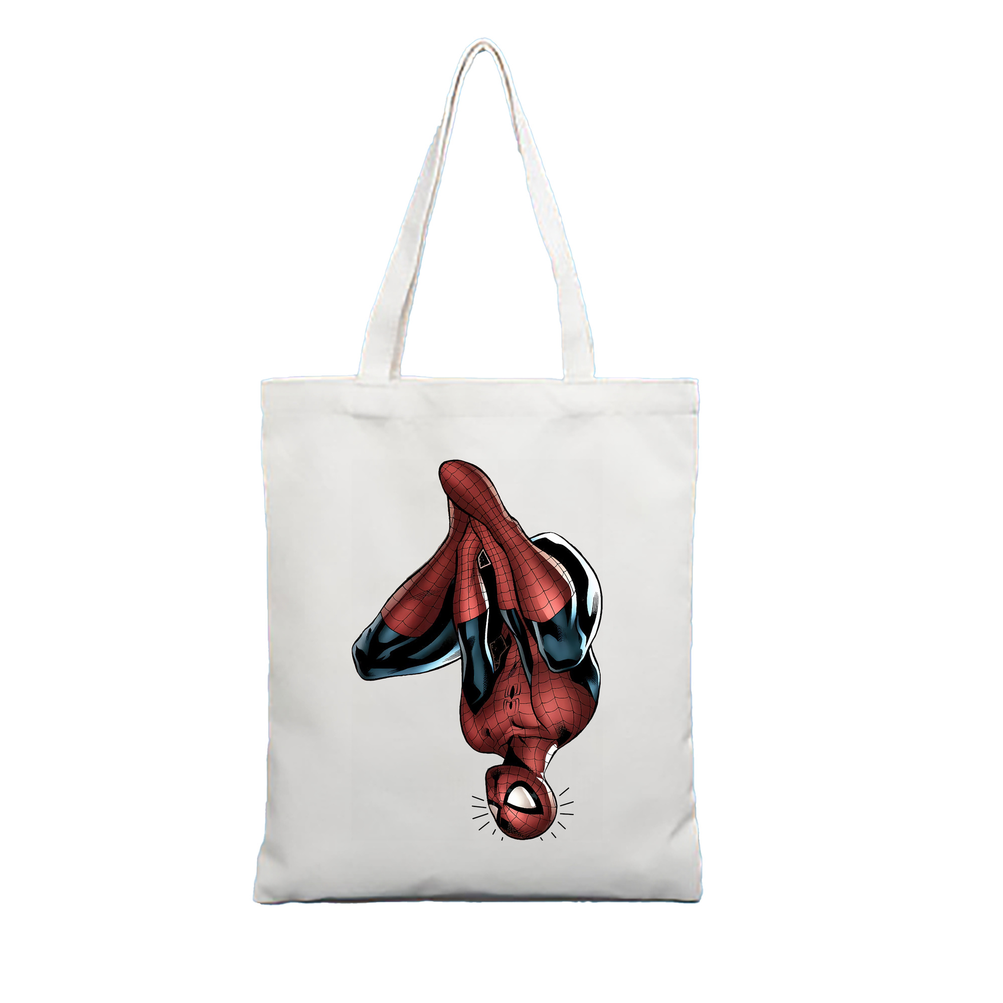 （画像用） Spider Man スパイダーマン 縦型キャンバス生地手提げバッグ　トートバッグ
