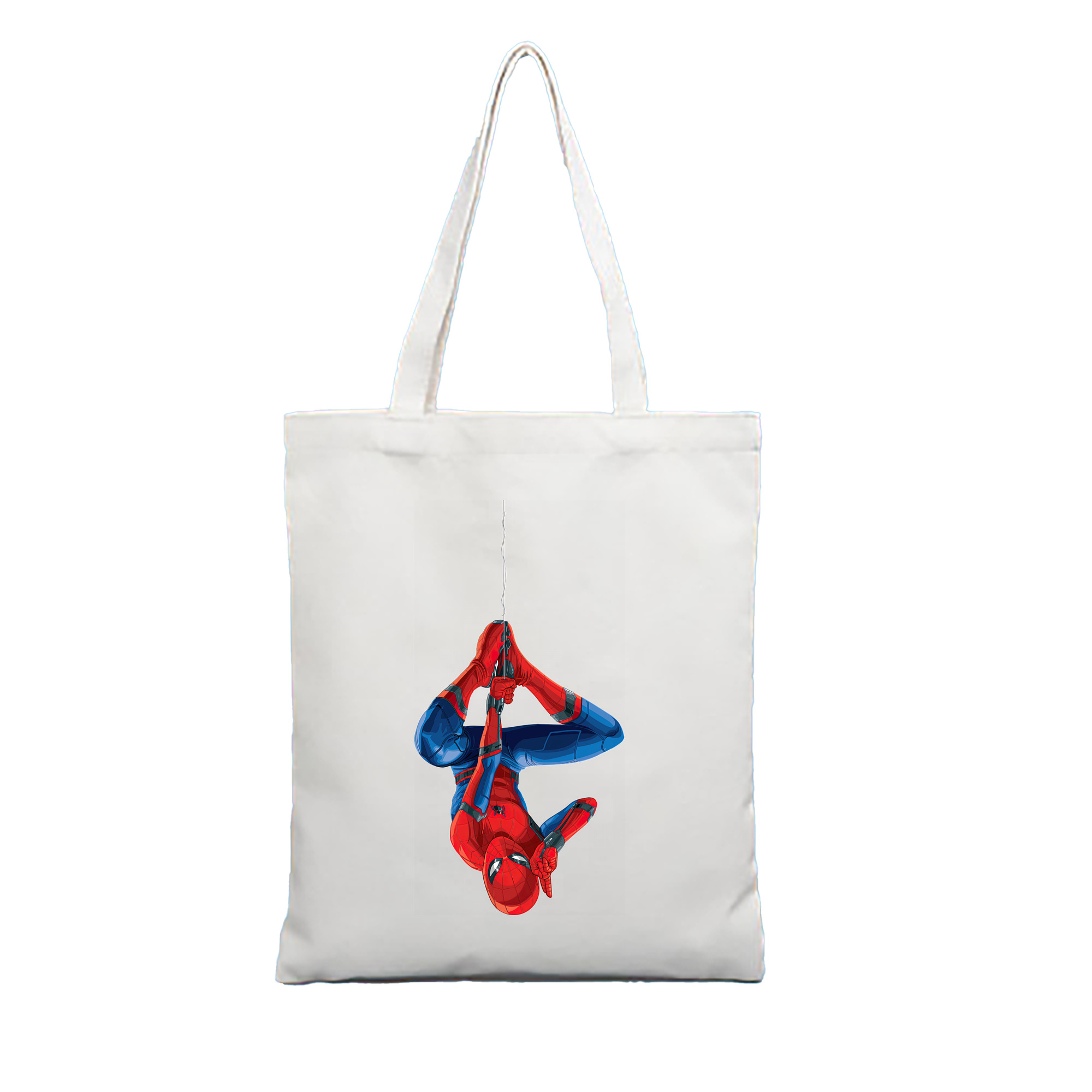 （画像用） Spider Man スパイダーマン 縦型キャンバス生地手提げバッグ　トートバッグ