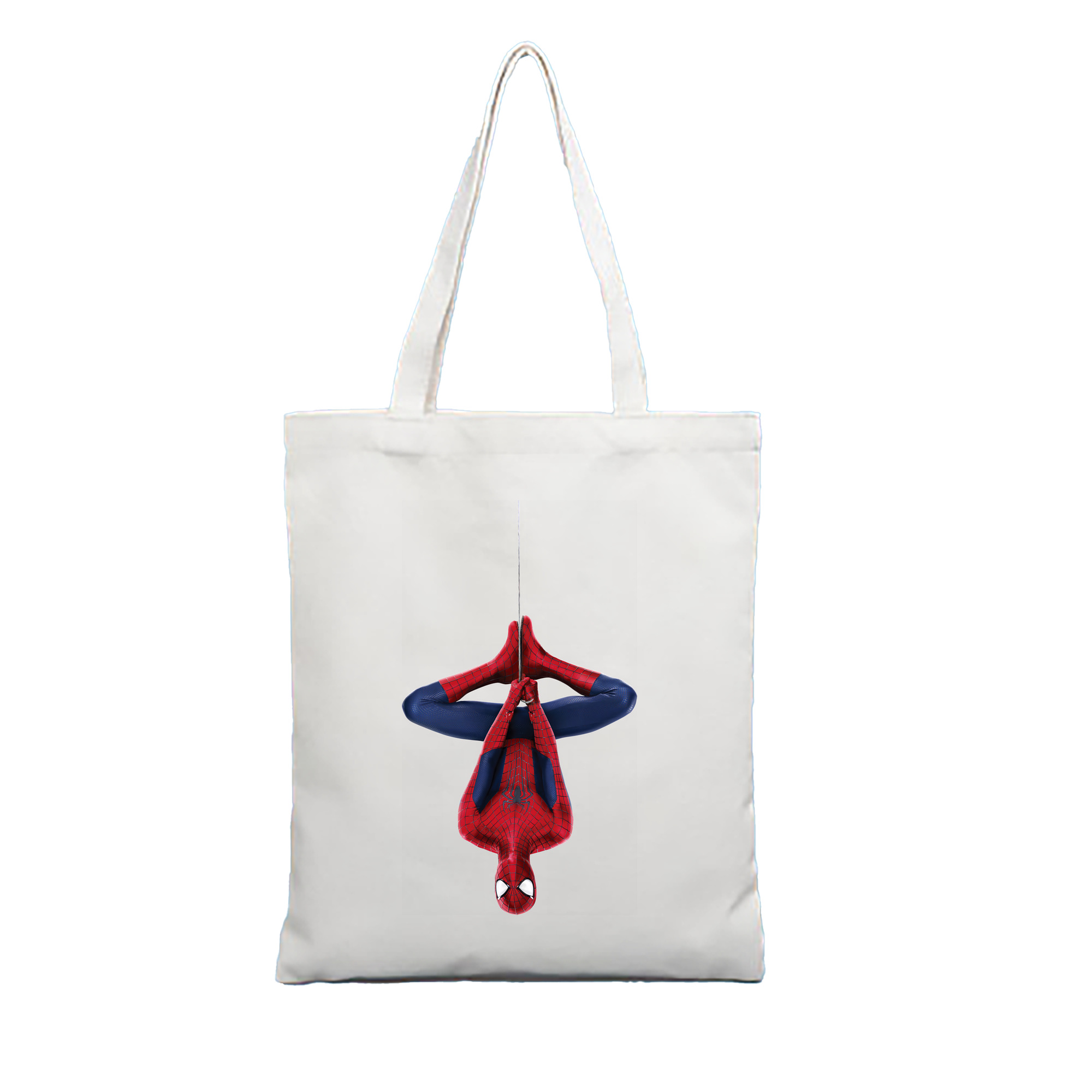 （画像用） Spider Man スパイダーマン 縦型キャンバス生地手提げバッグ　トートバッグ