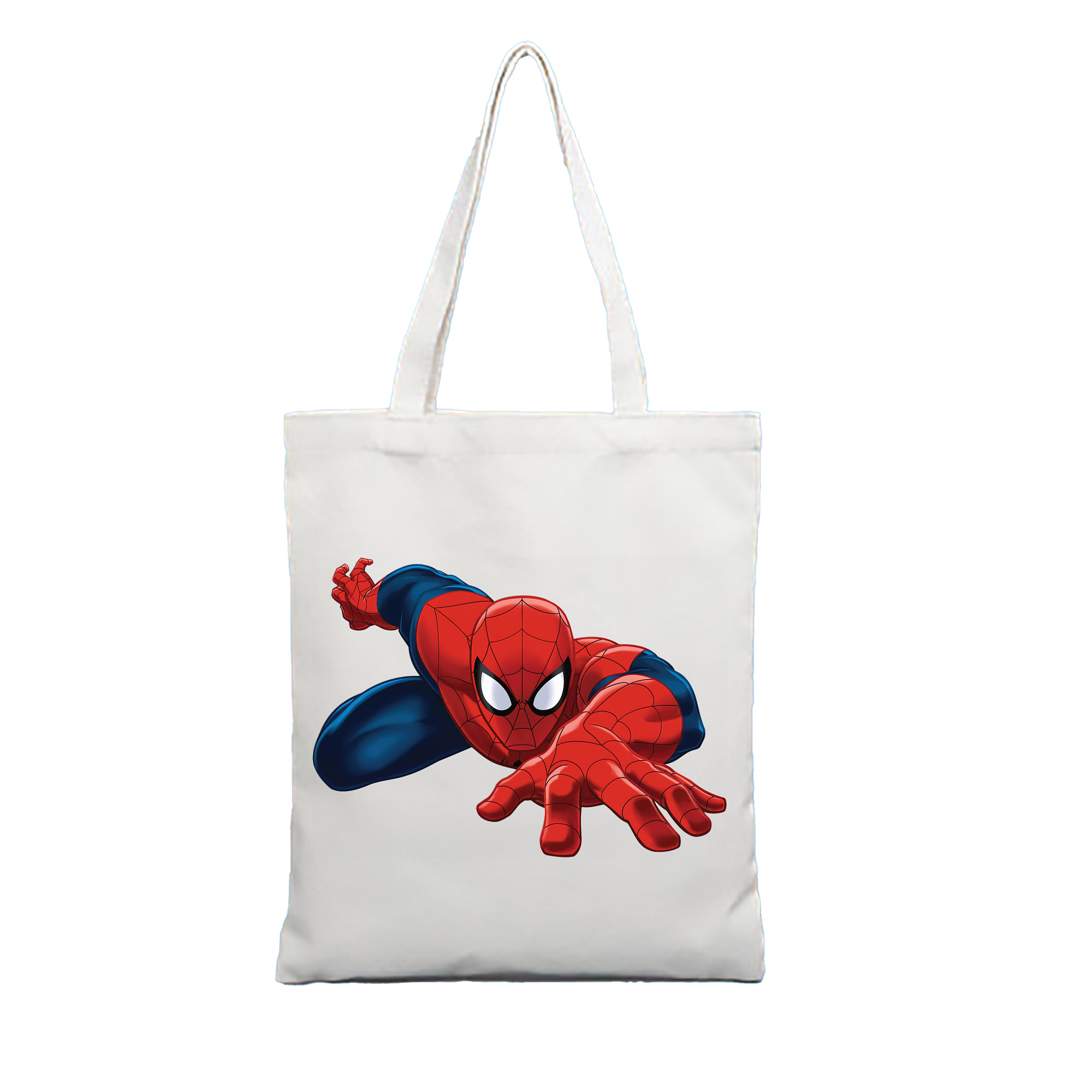 （画像用） Spider Man スパイダーマン 縦型キャンバス生地手提げバッグ　トートバッグ