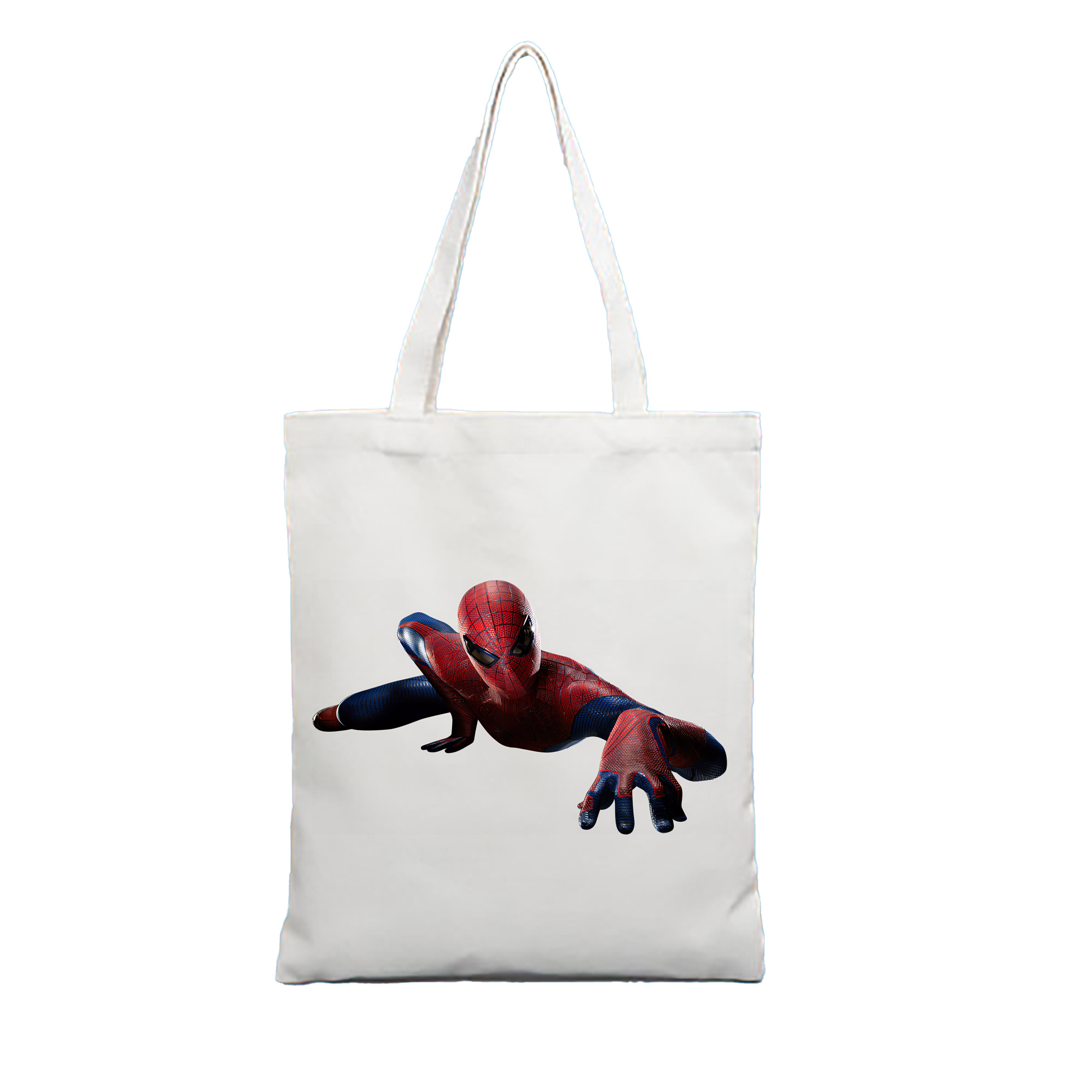 （画像用） Spider Man スパイダーマン 縦型キャンバス生地手提げバッグ　トートバッグ