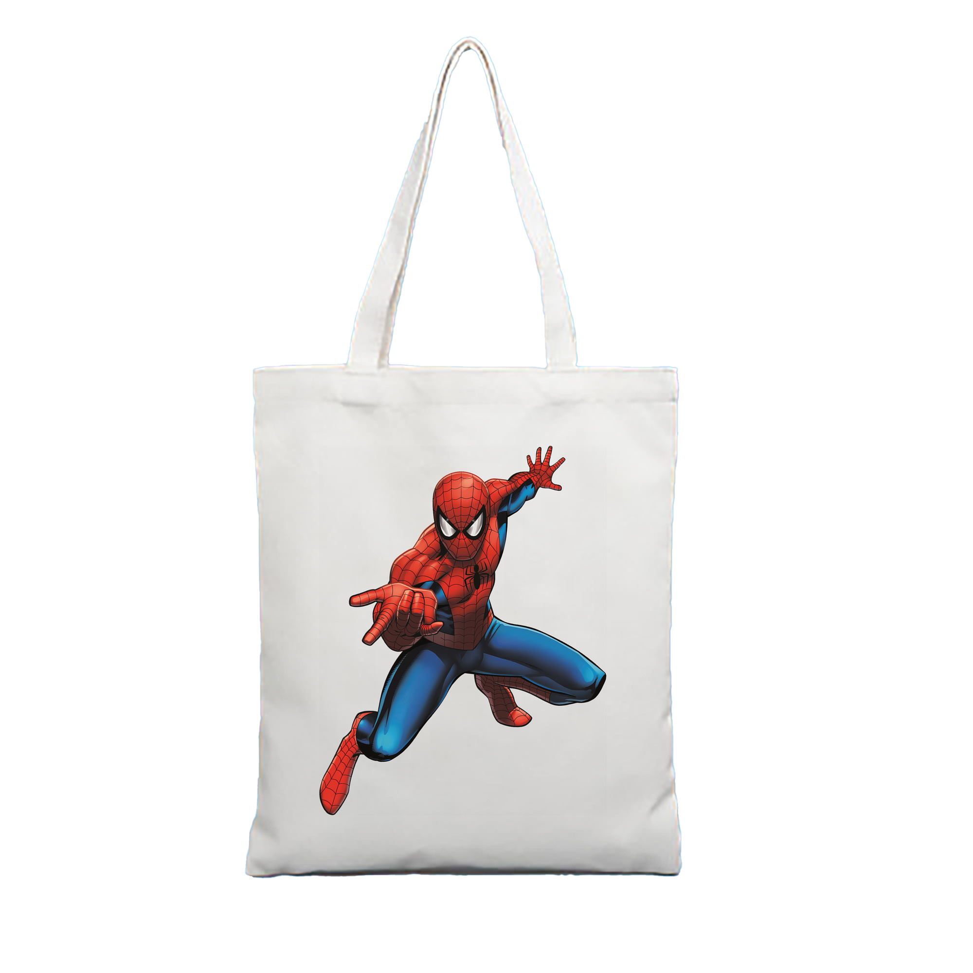 （画像用） Spider Man スパイダーマン 縦型キャンバス生地手提げバッグ　トートバッグ
