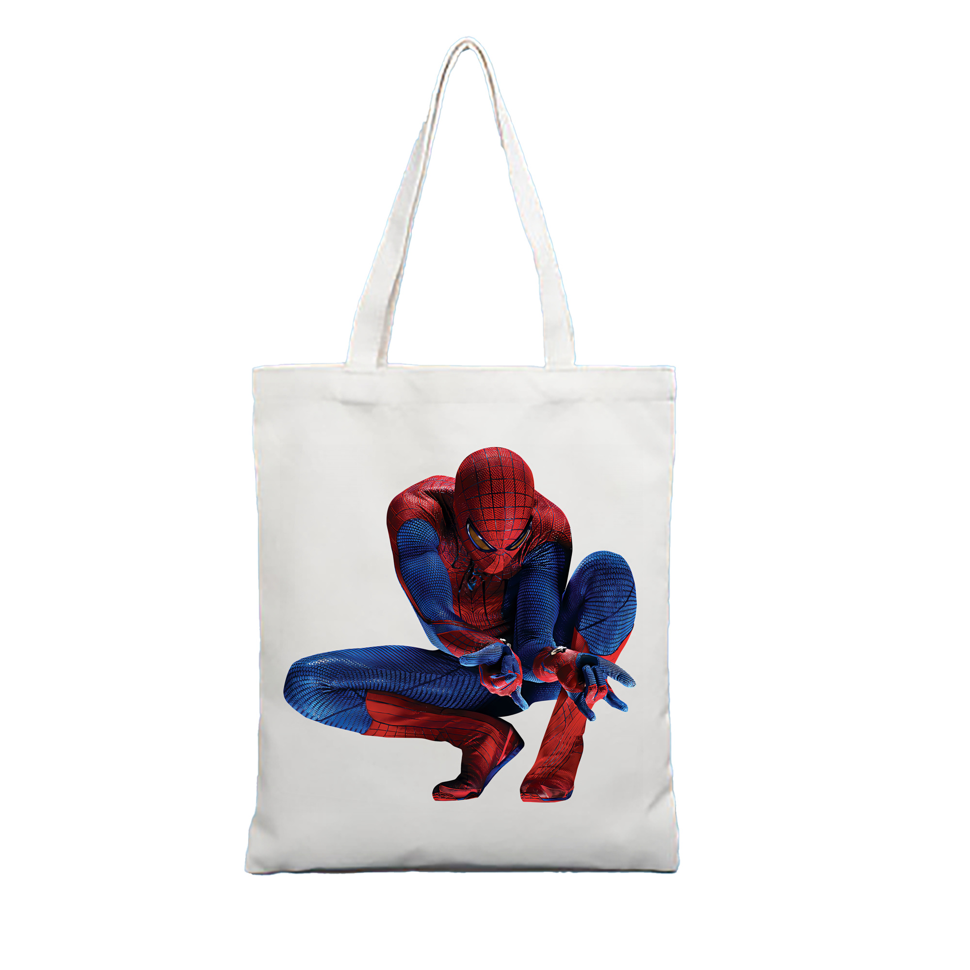 （画像用） Spider Man スパイダーマン 縦型キャンバス生地手提げバッグ　トートバッグ
