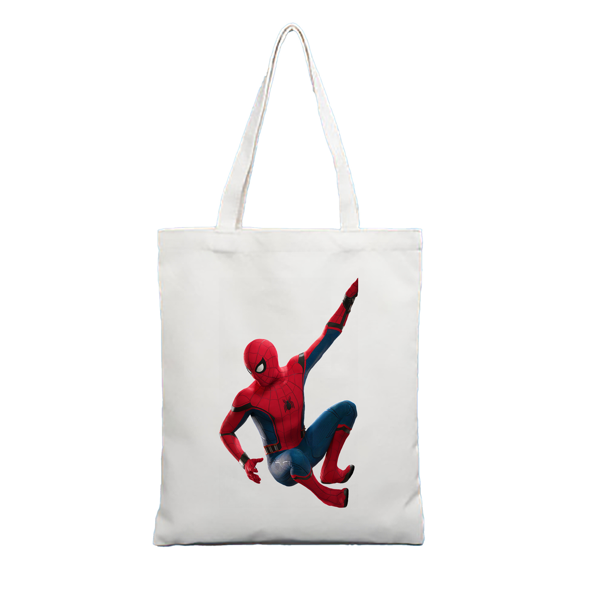 （画像用） Spider Man スパイダーマン 縦型キャンバス生地手提げバッグ　トートバッグ