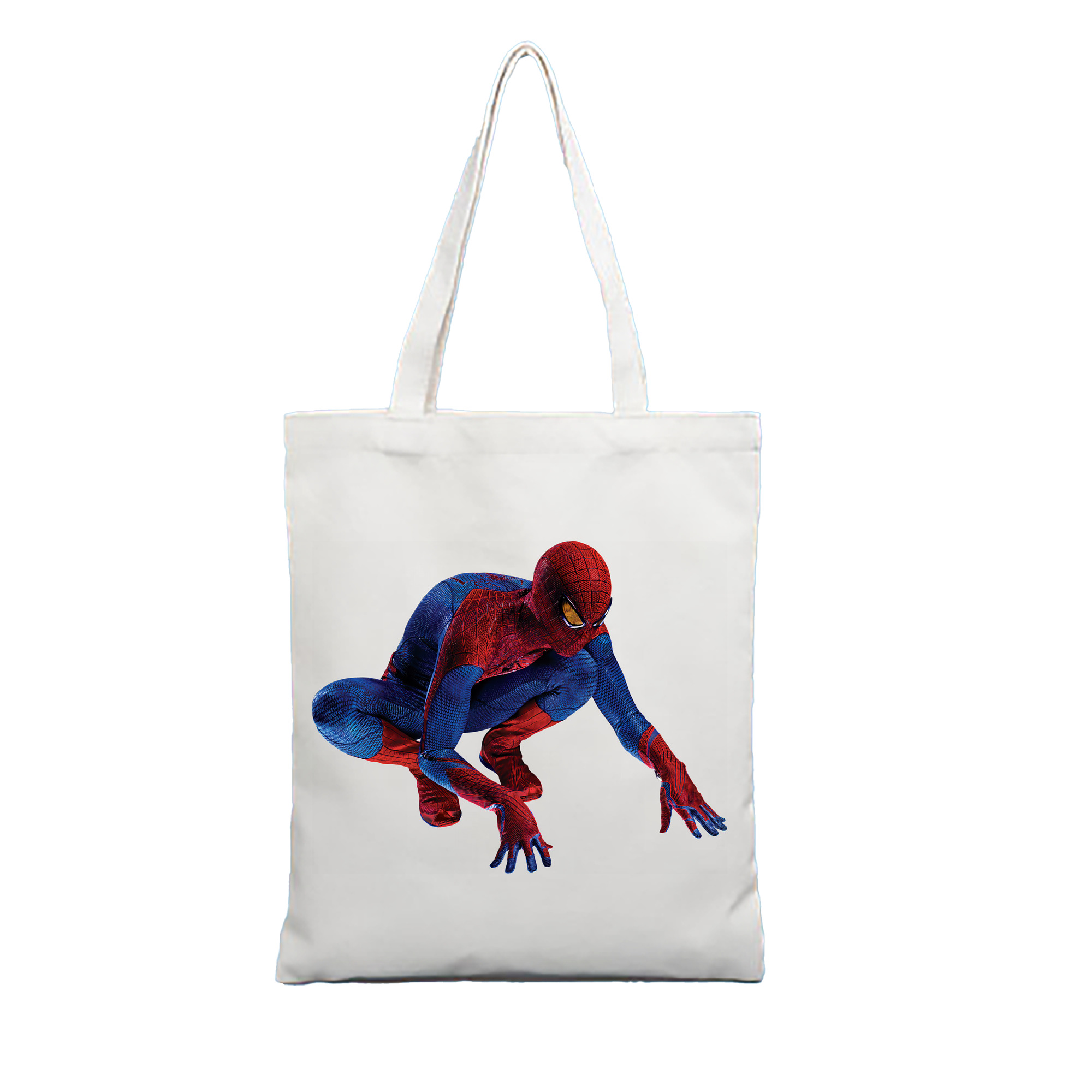 （画像用） Spider Man スパイダーマン 縦型キャンバス生地手提げバッグ　トートバッグ