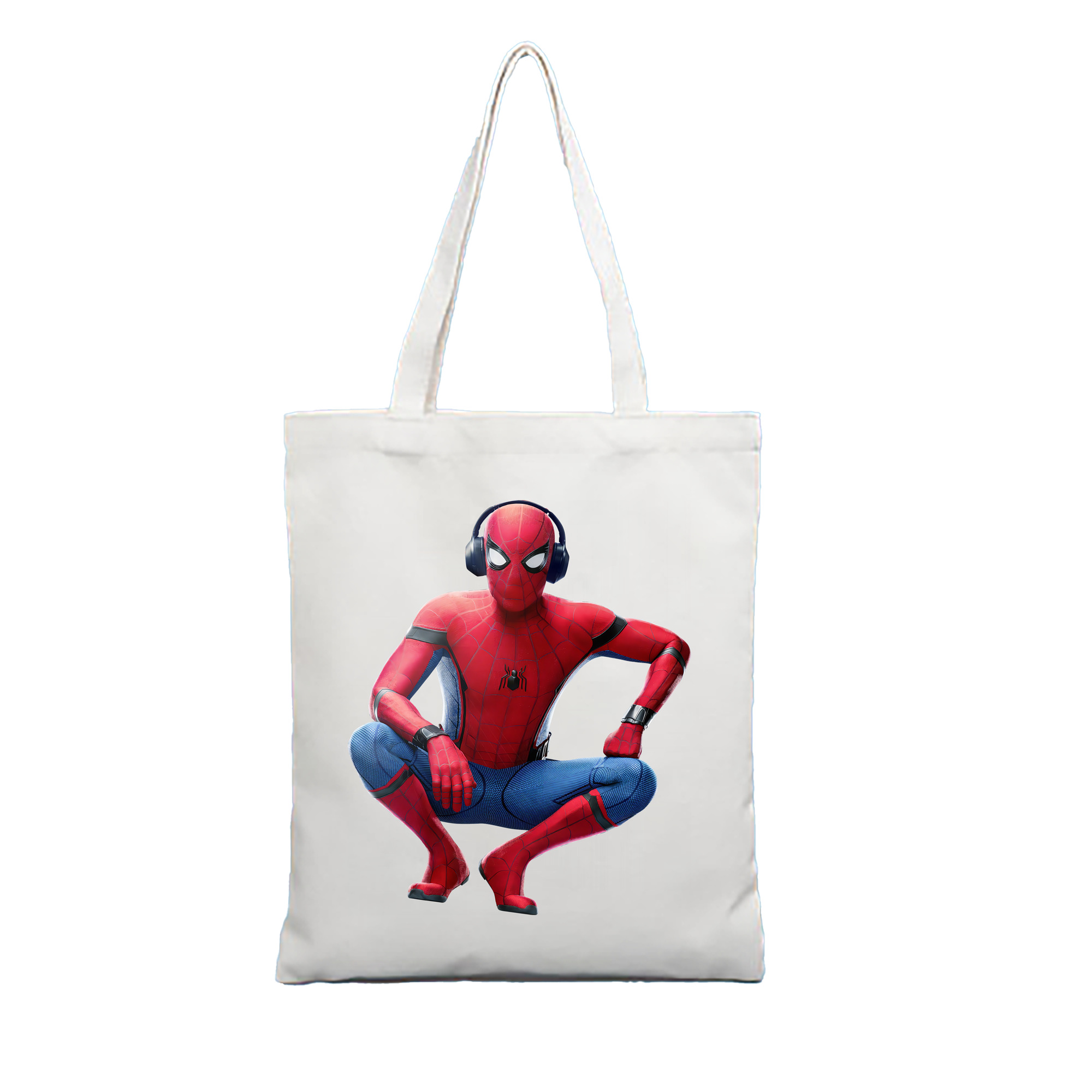 （画像用） Spider Man スパイダーマン 縦型キャンバス生地手提げバッグ　トートバッグ