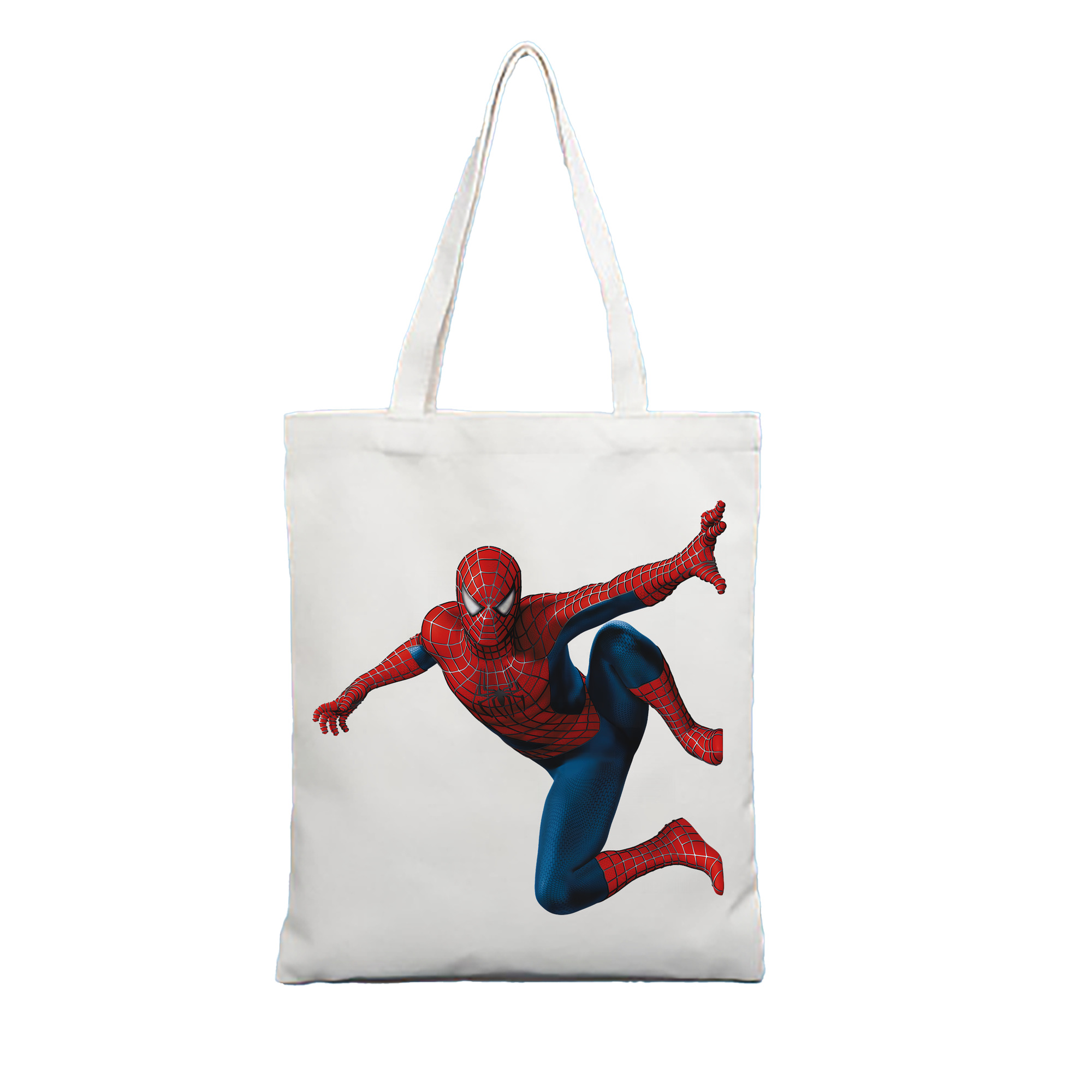 （画像用） Spider Man スパイダーマン 縦型キャンバス生地手提げバッグ　トートバッグ
