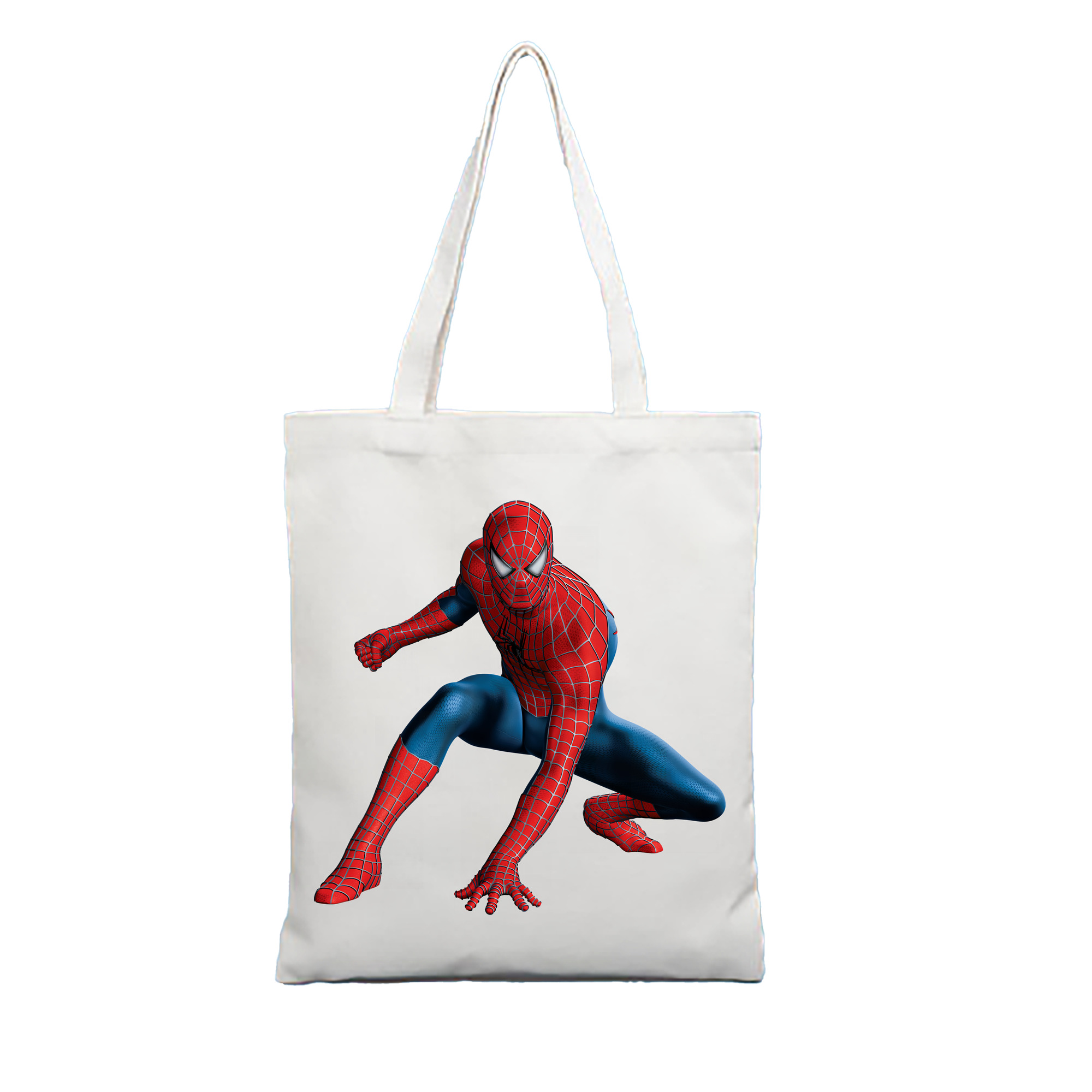 （画像用） Spider Man スパイダーマン 縦型キャンバス生地手提げバッグ　トートバッグ