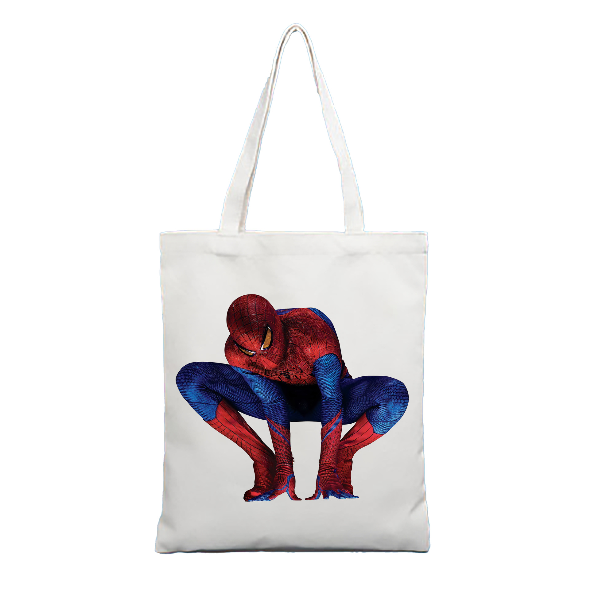 （画像用） Spider Man スパイダーマン 縦型キャンバス生地手提げバッグ　トートバッグ