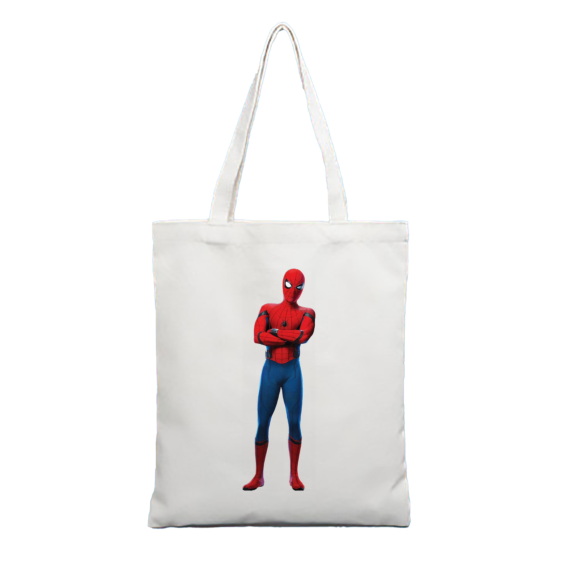 （画像用） Spider Man スパイダーマン 縦型キャンバス生地手提げバッグ　トートバッグ