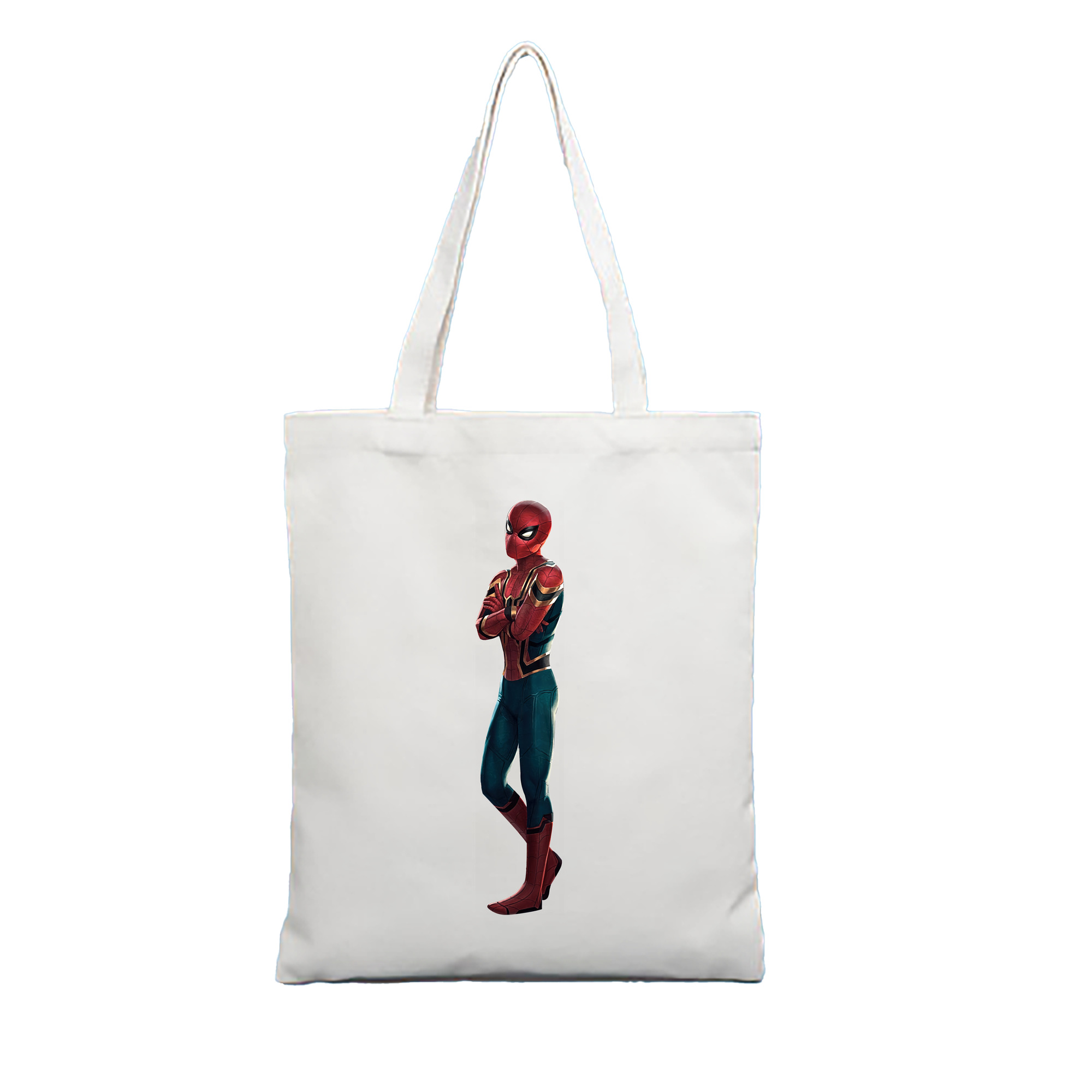 （画像用） Spider Man スパイダーマン 縦型キャンバス生地手提げバッグ　トートバッグ