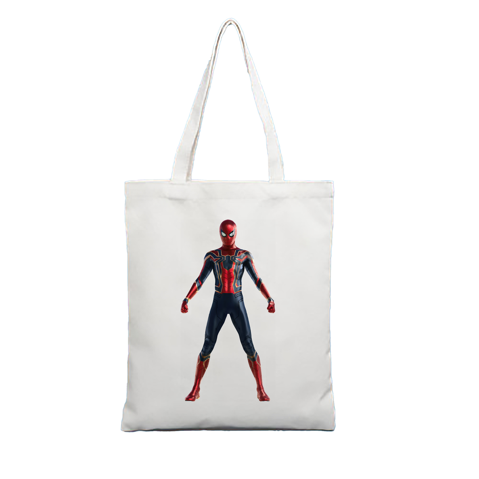 （画像用） Spider Man スパイダーマン 縦型キャンバス生地手提げバッグ　トートバッグ