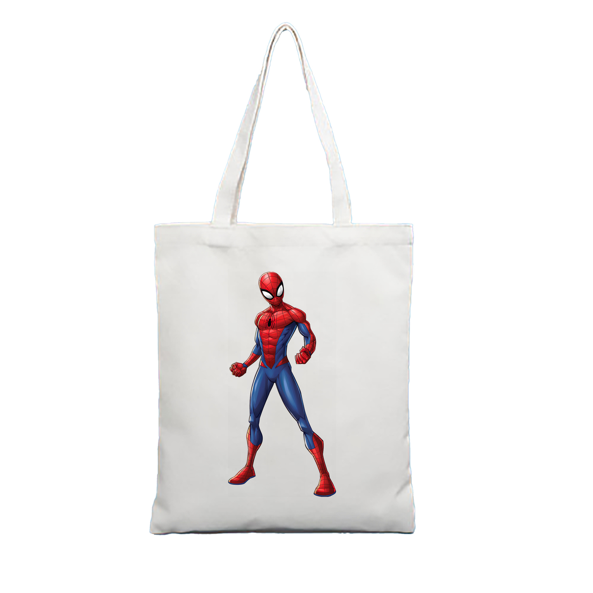 （画像用） Spider Man スパイダーマン 縦型キャンバス生地手提げバッグ　トートバッグ
