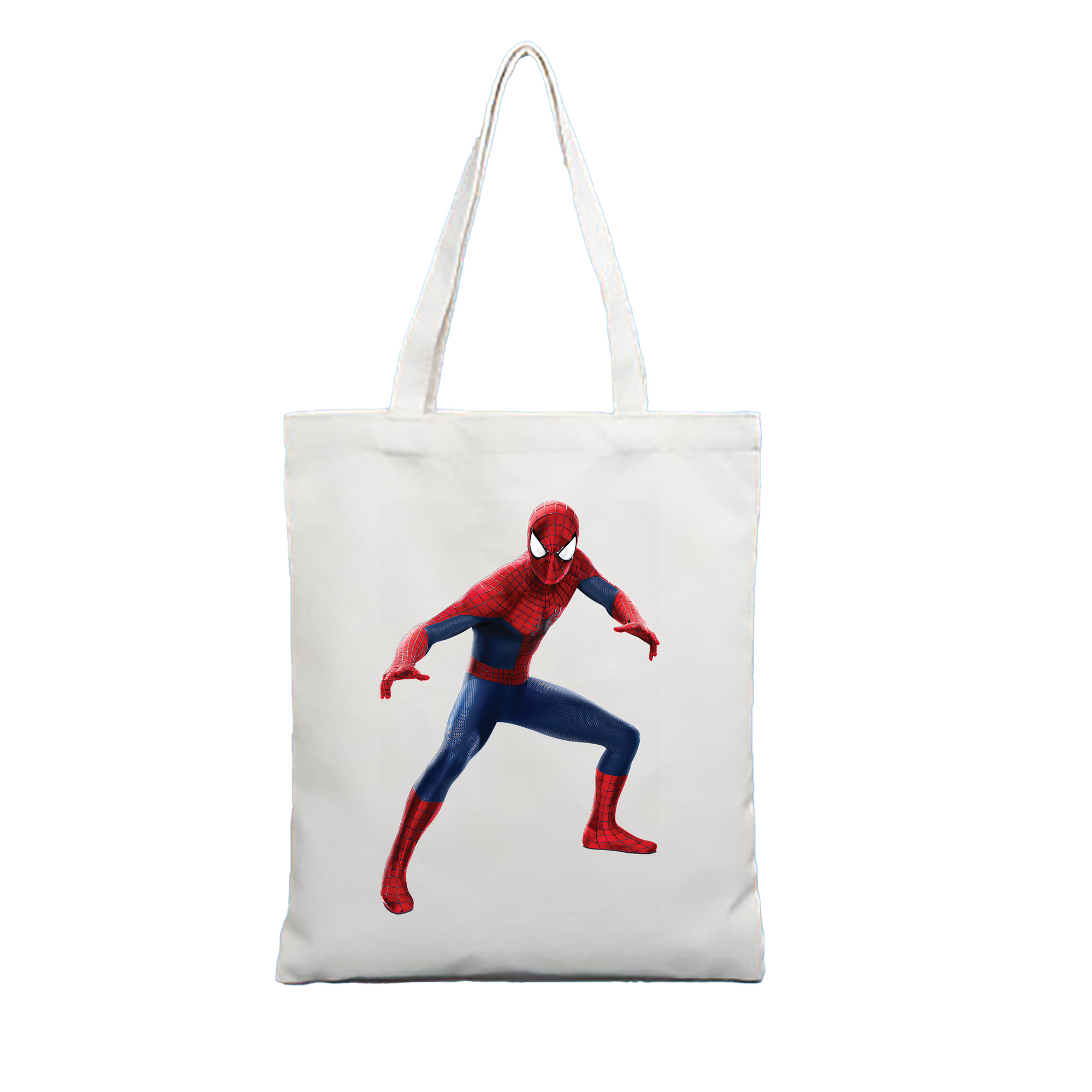 （画像用） Spider Man スパイダーマン 縦型キャンバス生地手提げバッグ　トートバッグ
