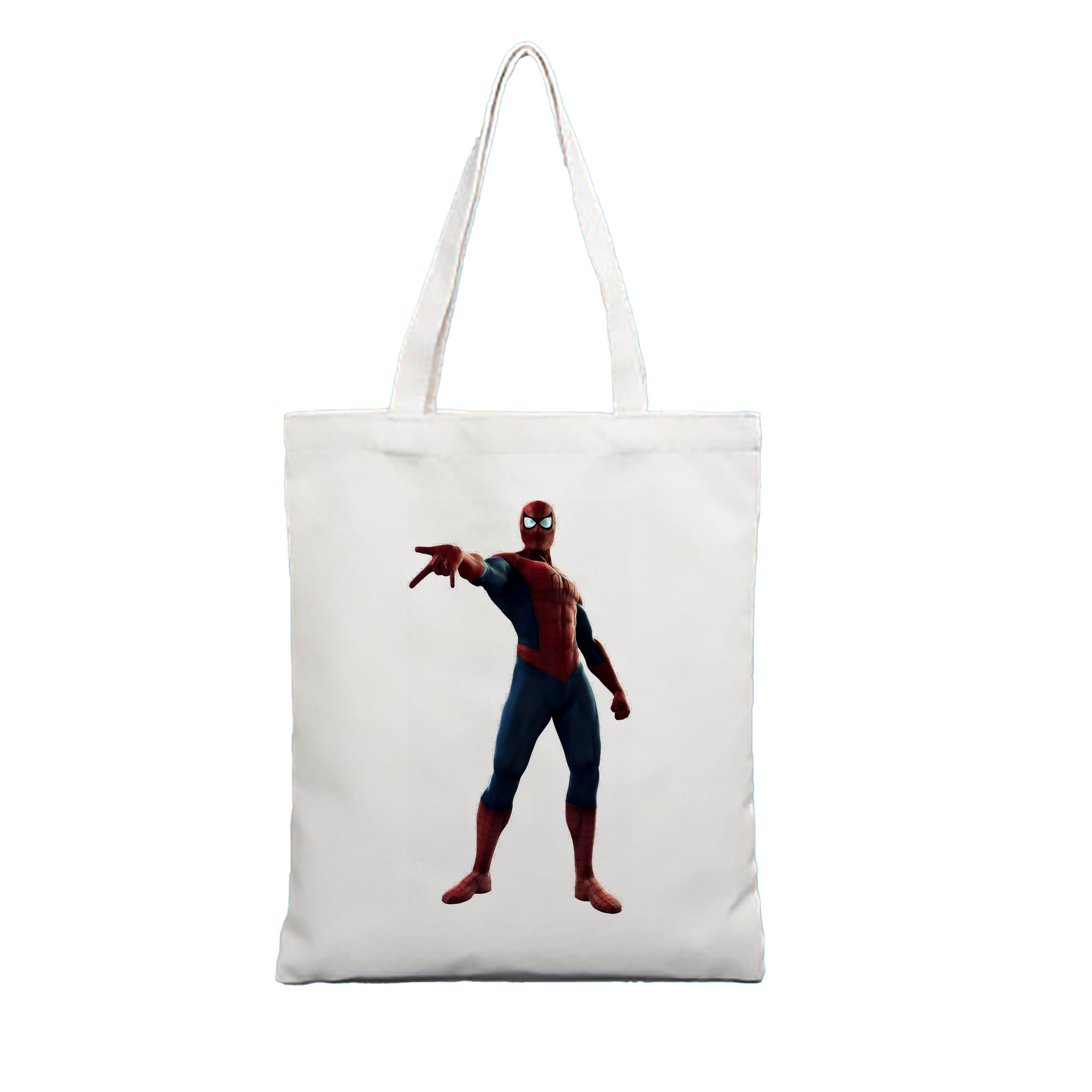 （画像用） Spider Man スパイダーマン 縦型キャンバス生地手提げバッグ　トートバッグ
