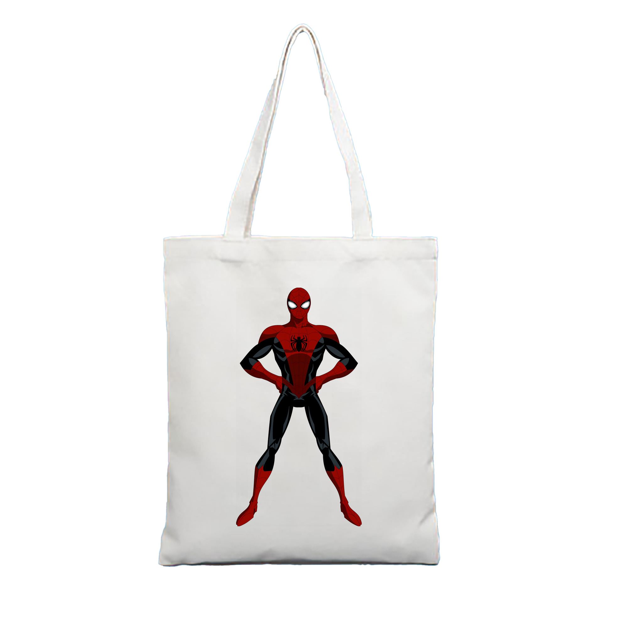 （画像用） Spider Man スパイダーマン 縦型キャンバス生地手提げバッグ　トートバッグ