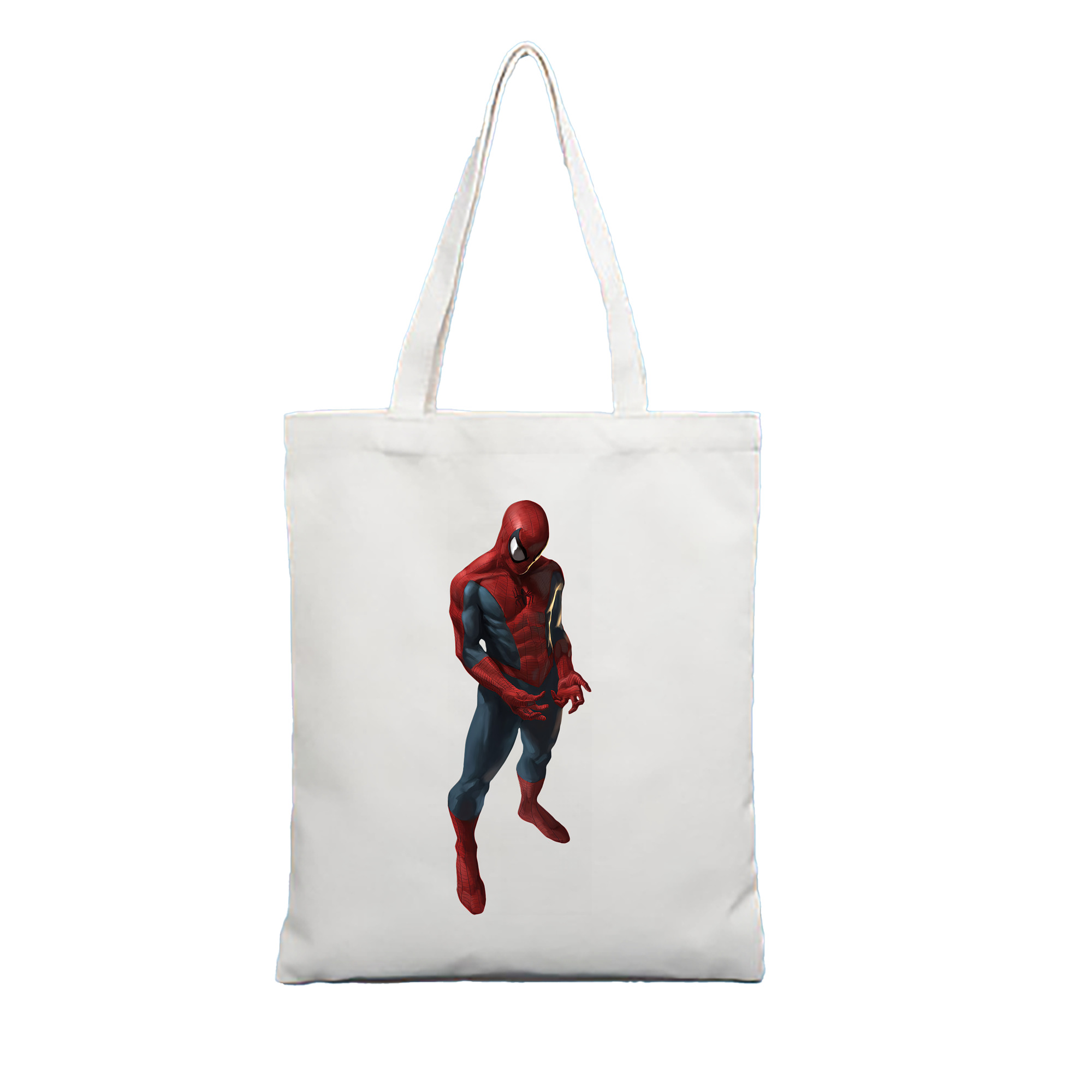 （画像用） Spider Man スパイダーマン 縦型キャンバス生地手提げバッグ　トートバッグ