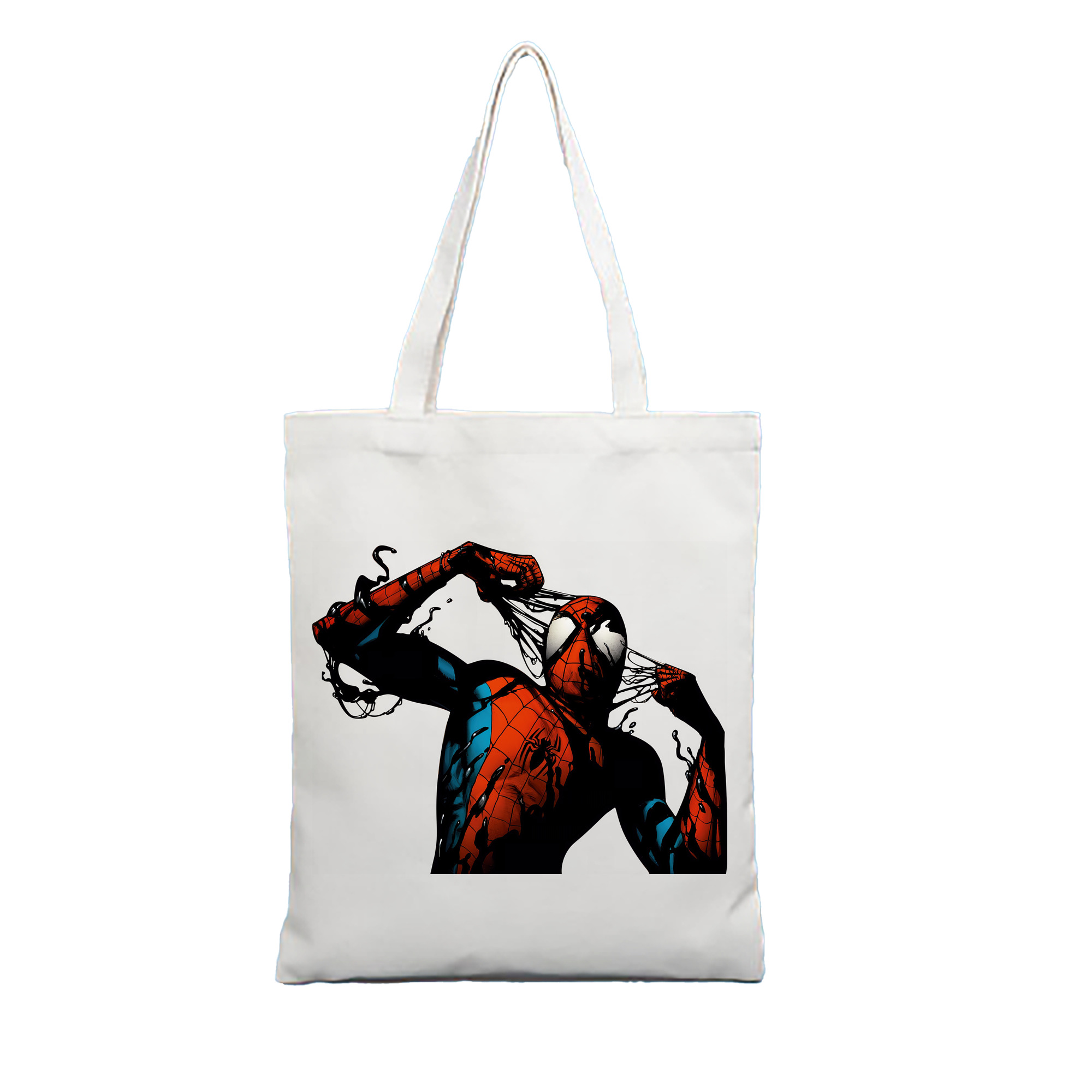 （画像用） Spider Man スパイダーマン 縦型キャンバス生地手提げバッグ　トートバッグ