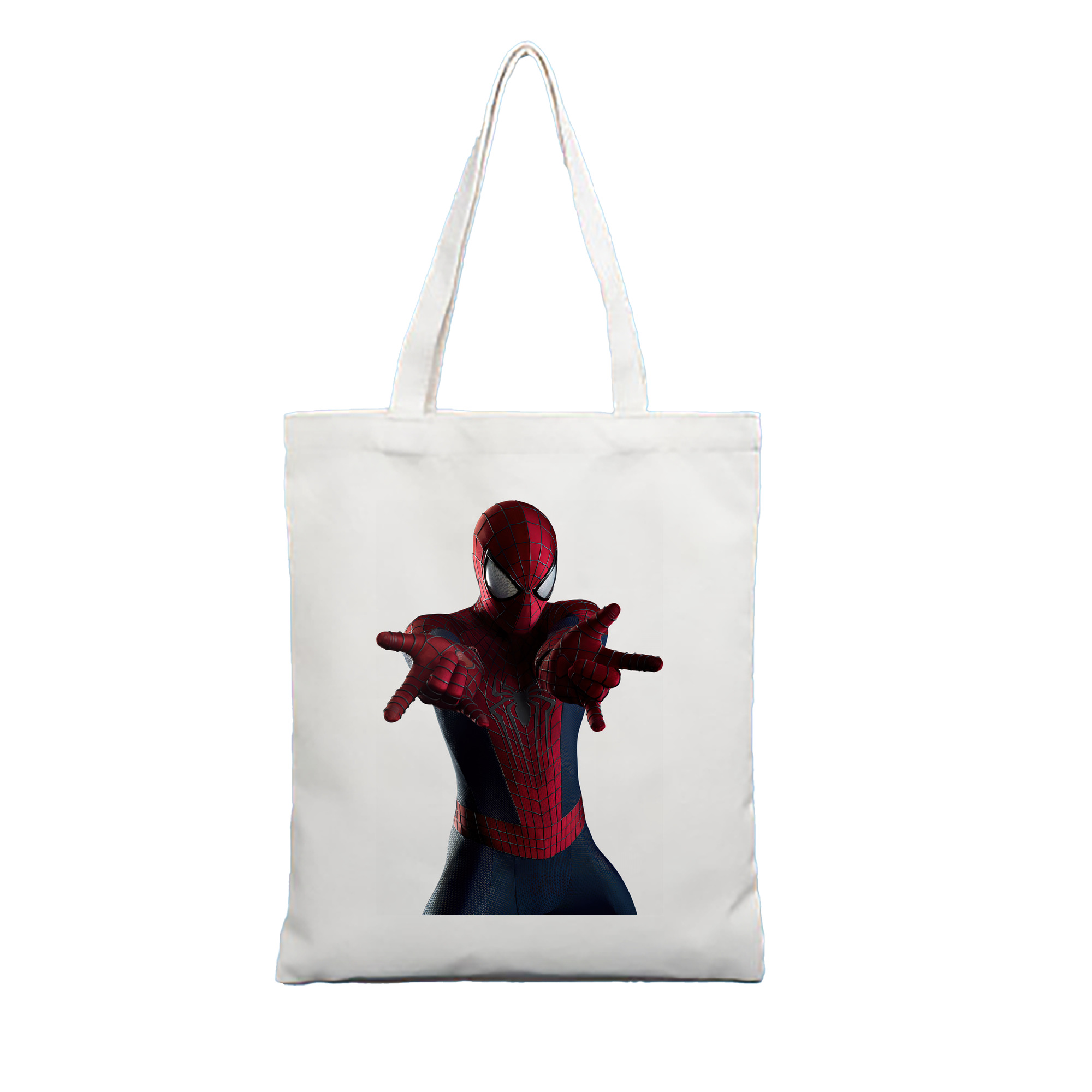 （画像用） Spider Man スパイダーマン 縦型キャンバス生地手提げバッグ　トートバッグ