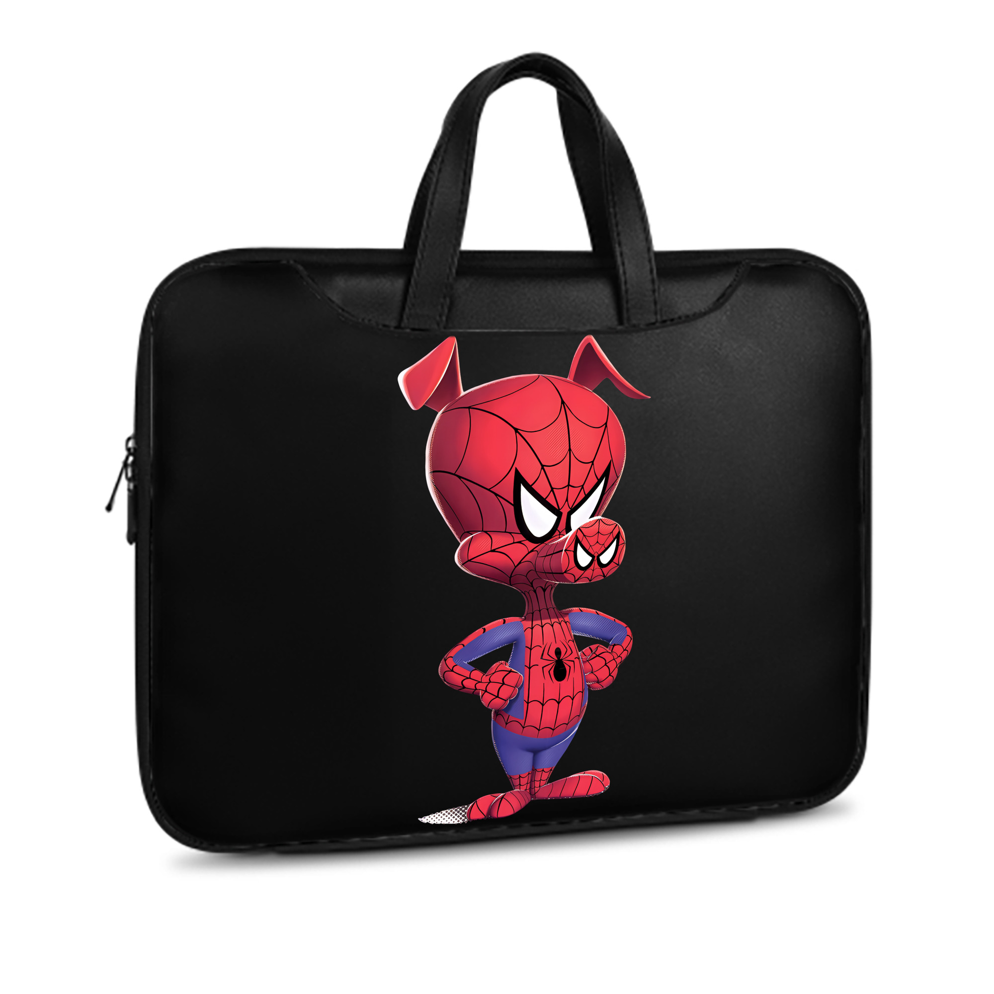 （画像用） Spider Man スパイダーマン レザーラップトップバッグ　ノートパソコンケース