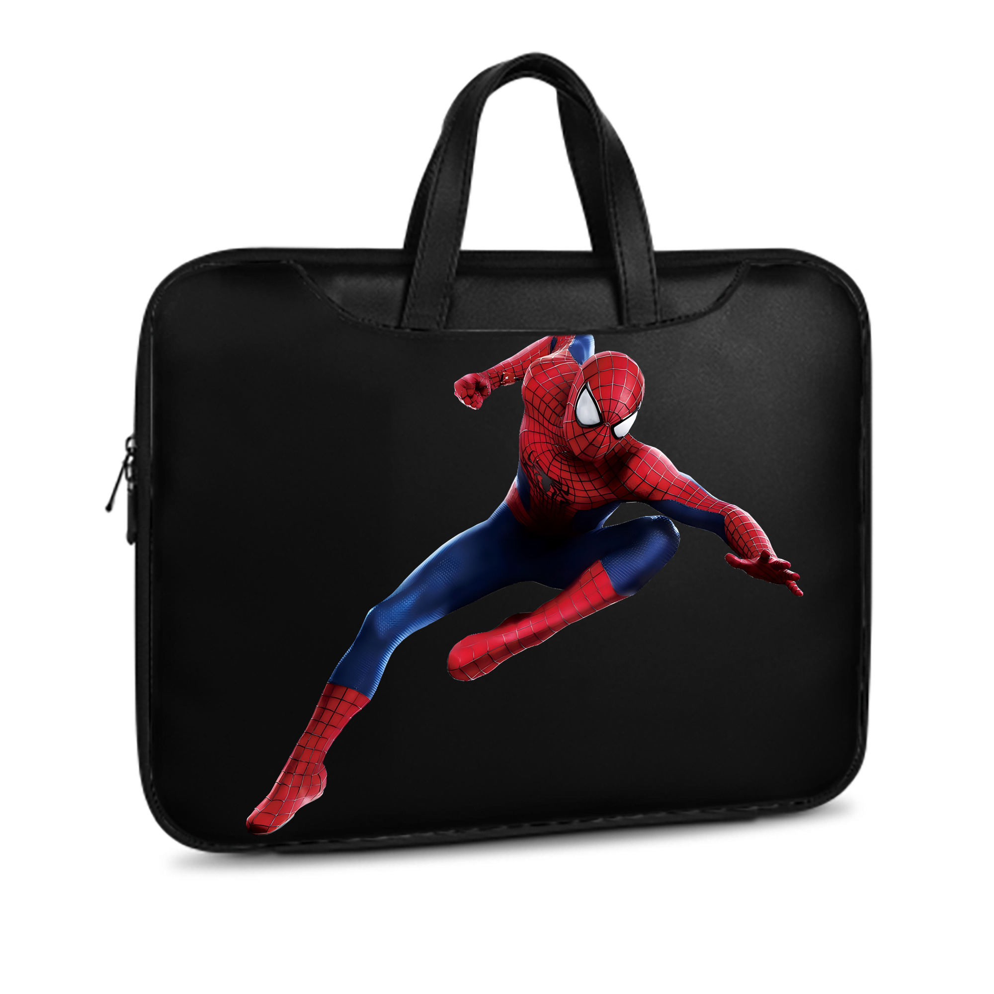 （画像用） Spider Man スパイダーマン レザーラップトップバッグ　ノートパソコンケース