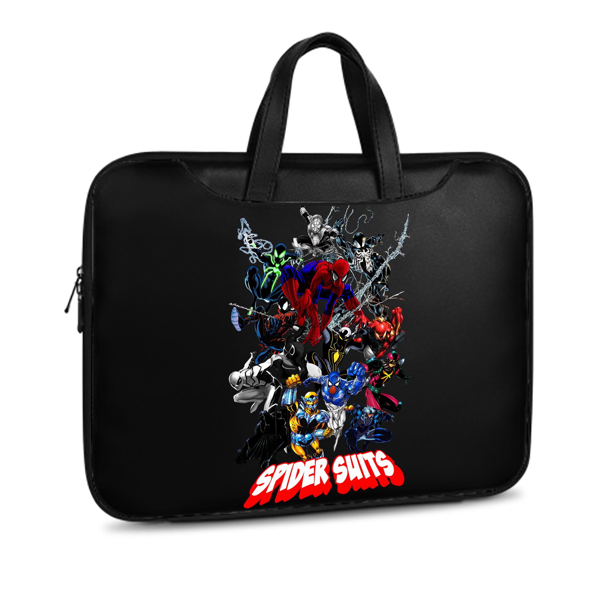 （画像用） Spider Man スパイダーマン レザーラップトップバッグ　ノートパソコンケース