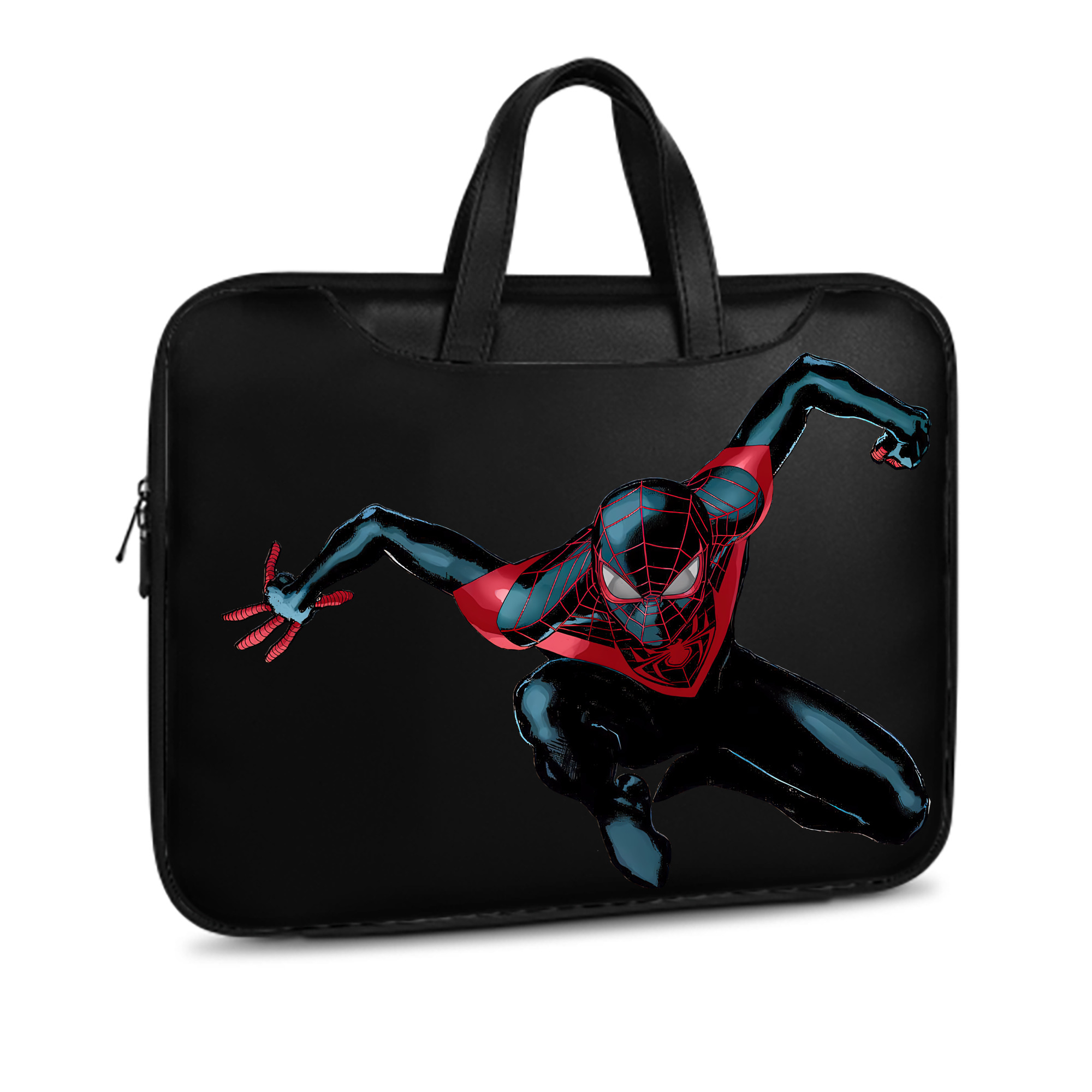 （画像用） Spider Man スパイダーマン レザーラップトップバッグ　ノートパソコンケース