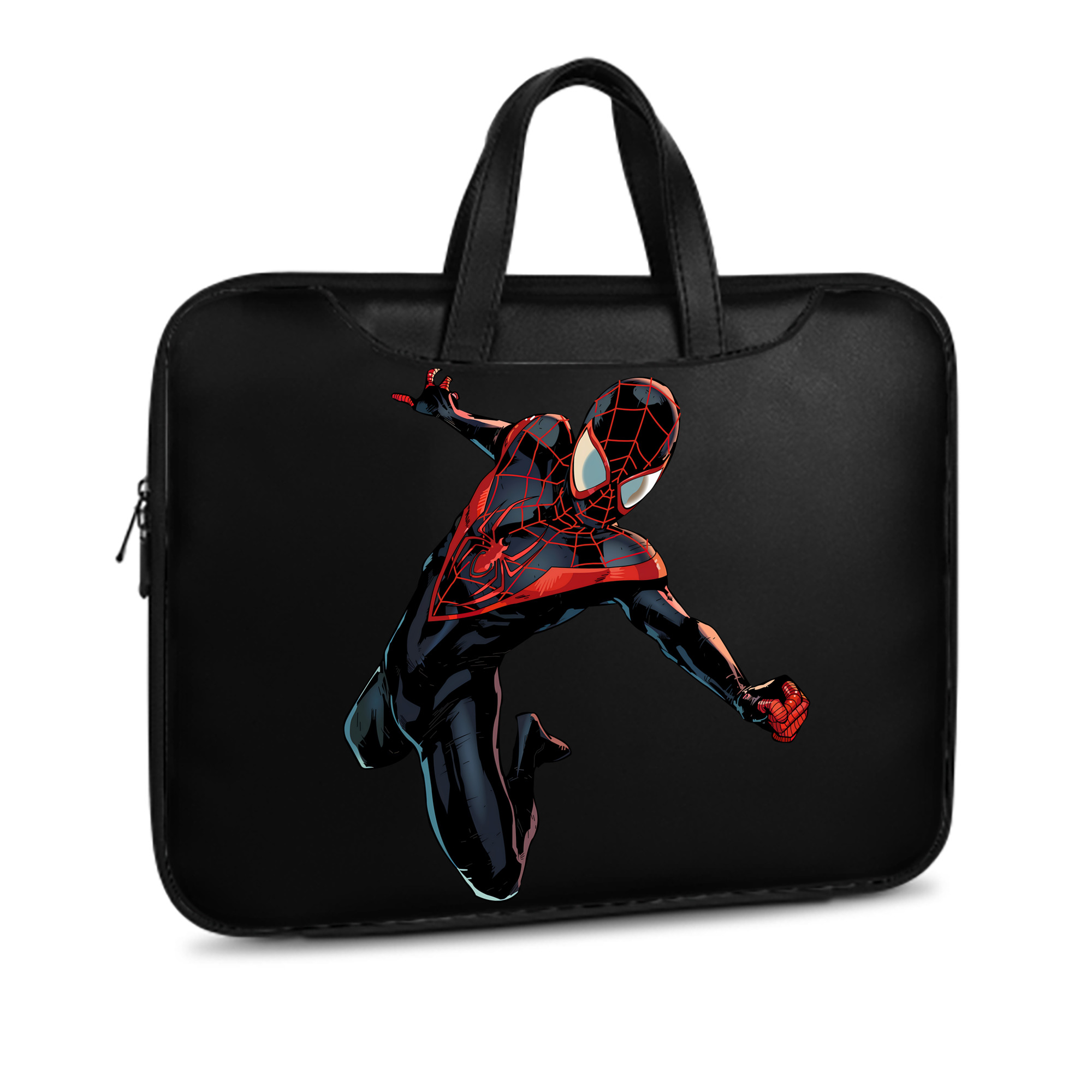 （画像用） Spider Man スパイダーマン レザーラップトップバッグ　ノートパソコンケース