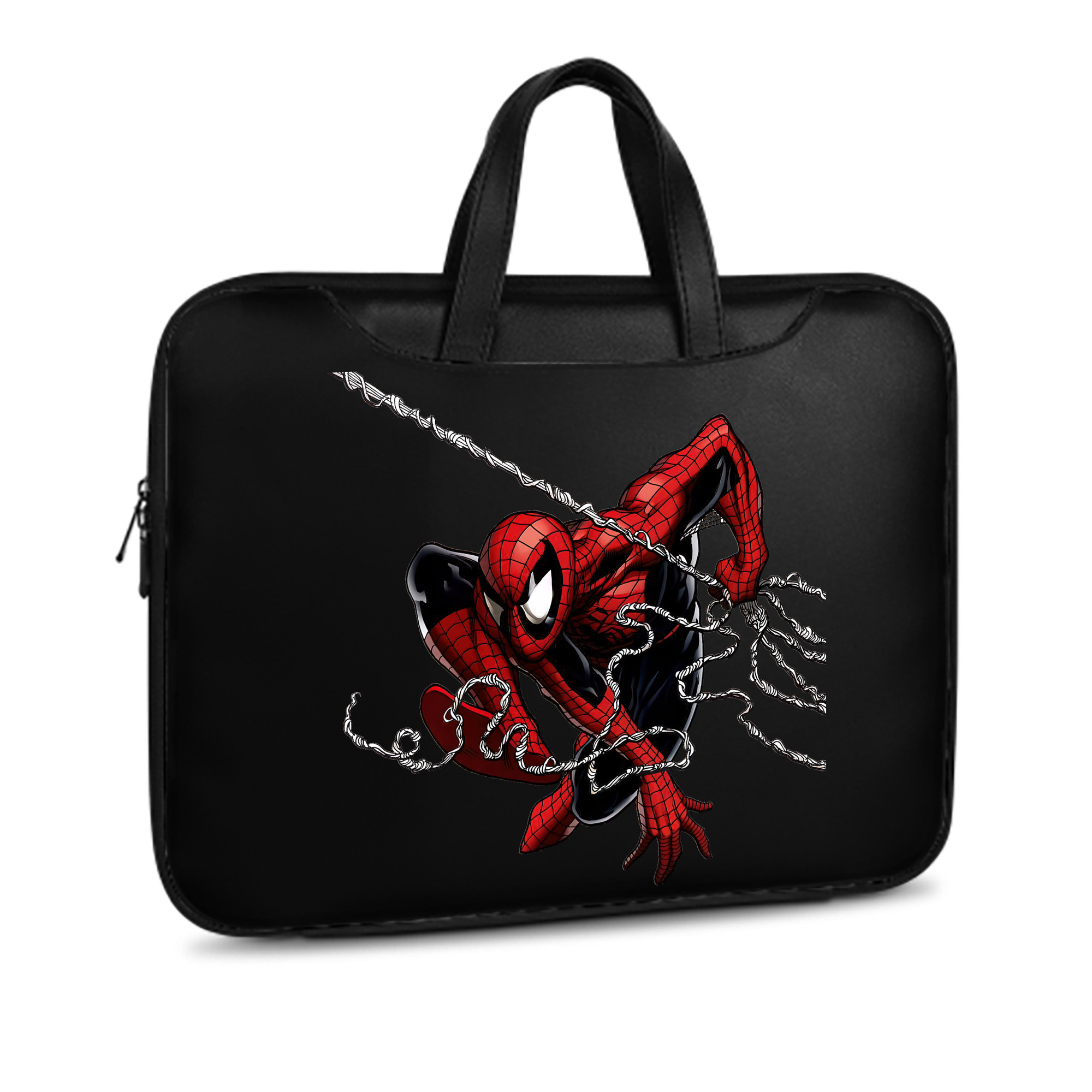 （画像用） Spider Man スパイダーマン レザーラップトップバッグ　ノートパソコンケース