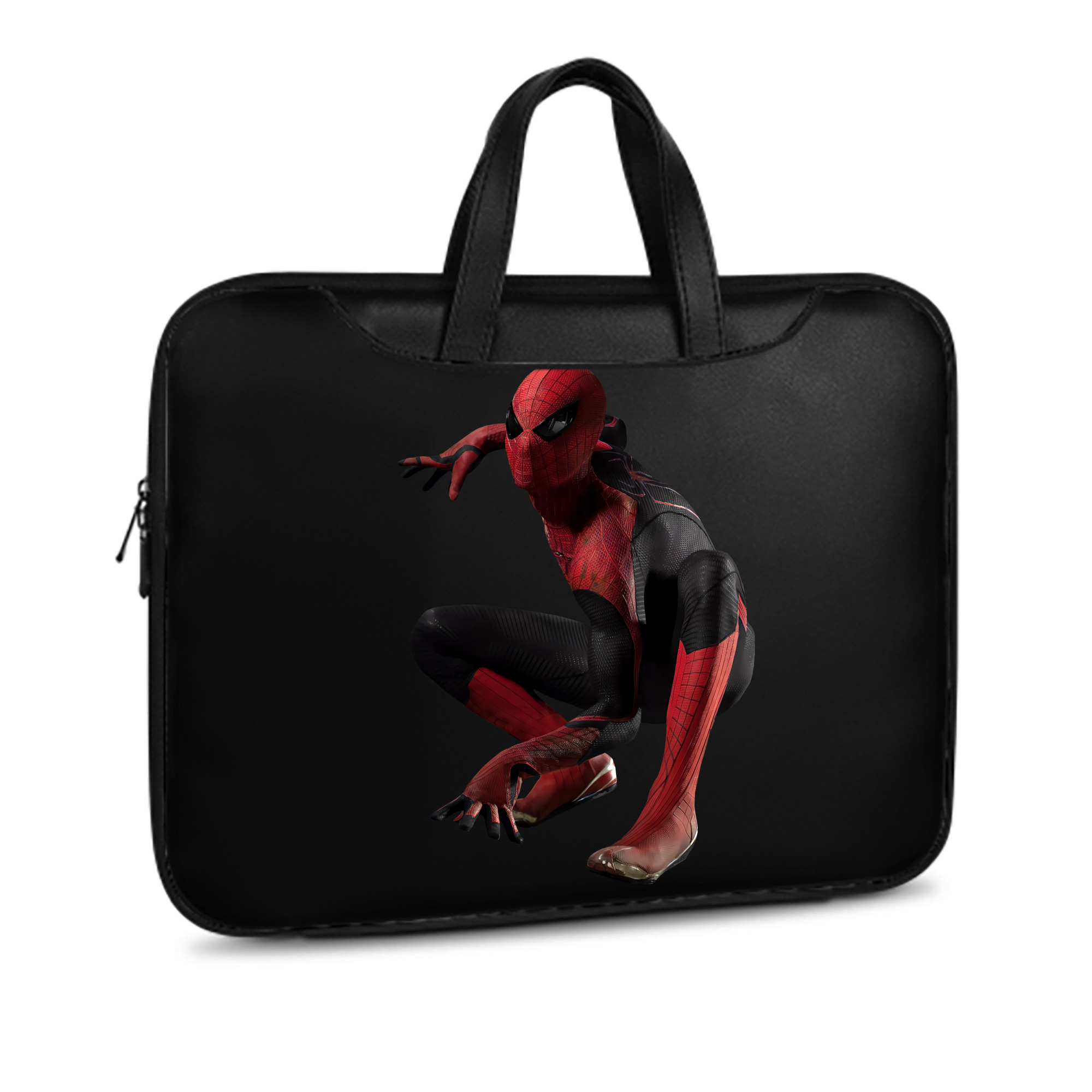 （画像用） Spider Man スパイダーマン レザーラップトップバッグ　ノートパソコンケース
