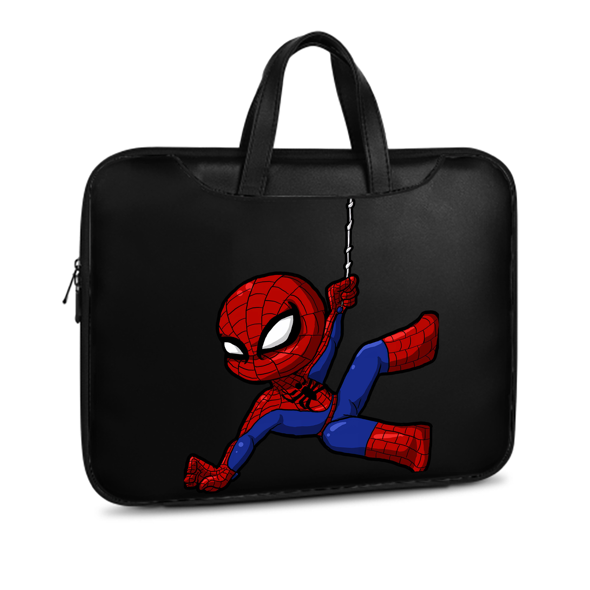 （画像用） Spider Man スパイダーマン レザーラップトップバッグ　ノートパソコンケース