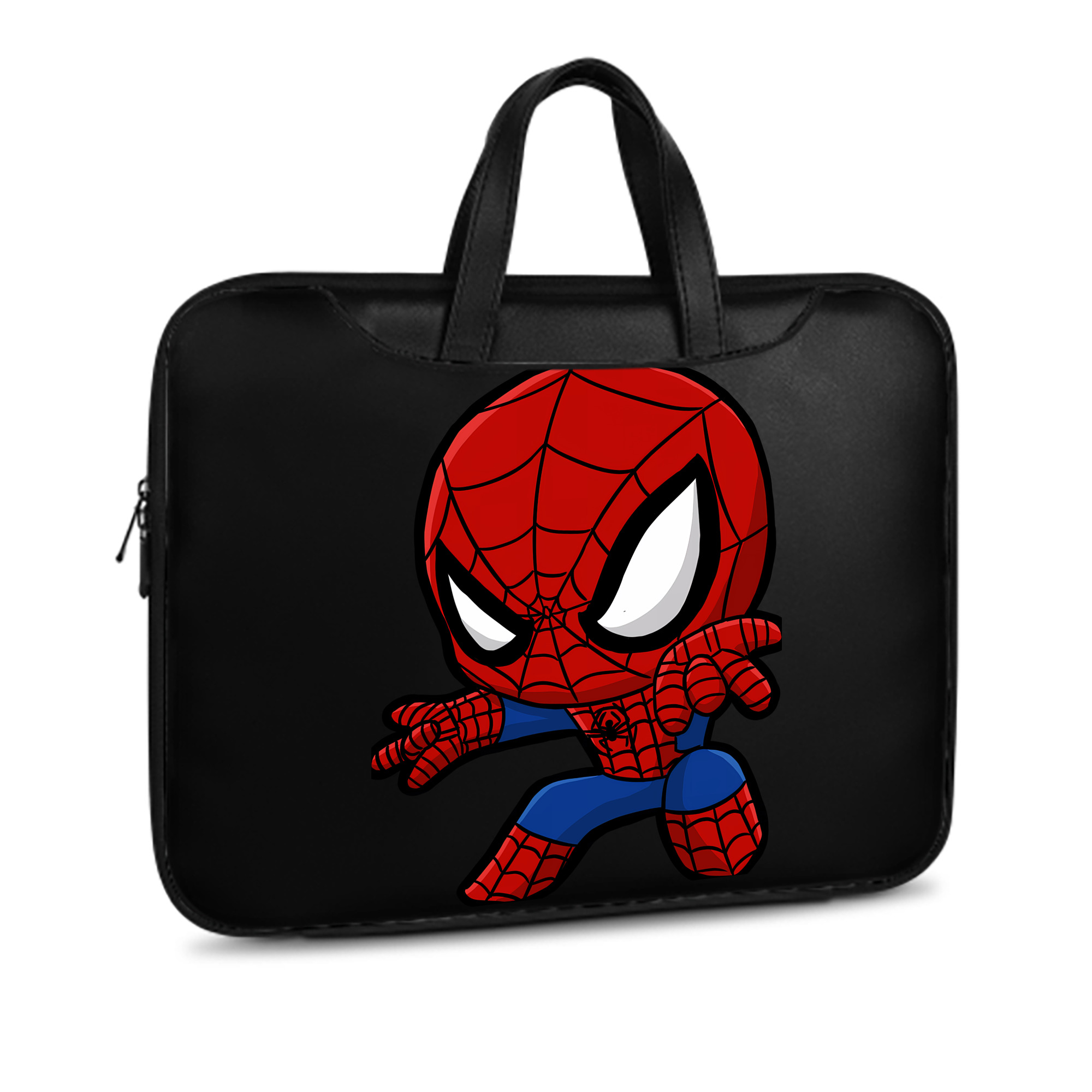 （画像用） Spider Man スパイダーマン レザーラップトップバッグ　ノートパソコンケース