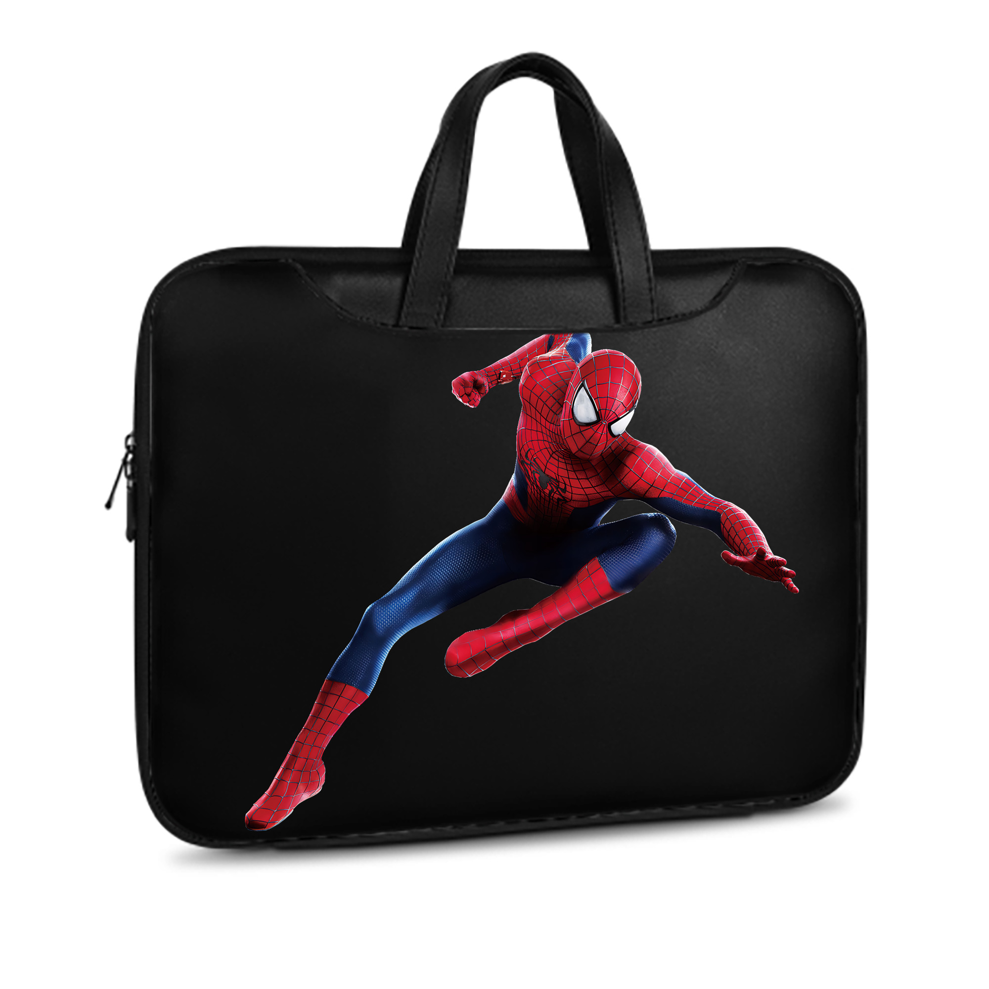 （画像用） Spider Man スパイダーマン レザーラップトップバッグ　ノートパソコンケース