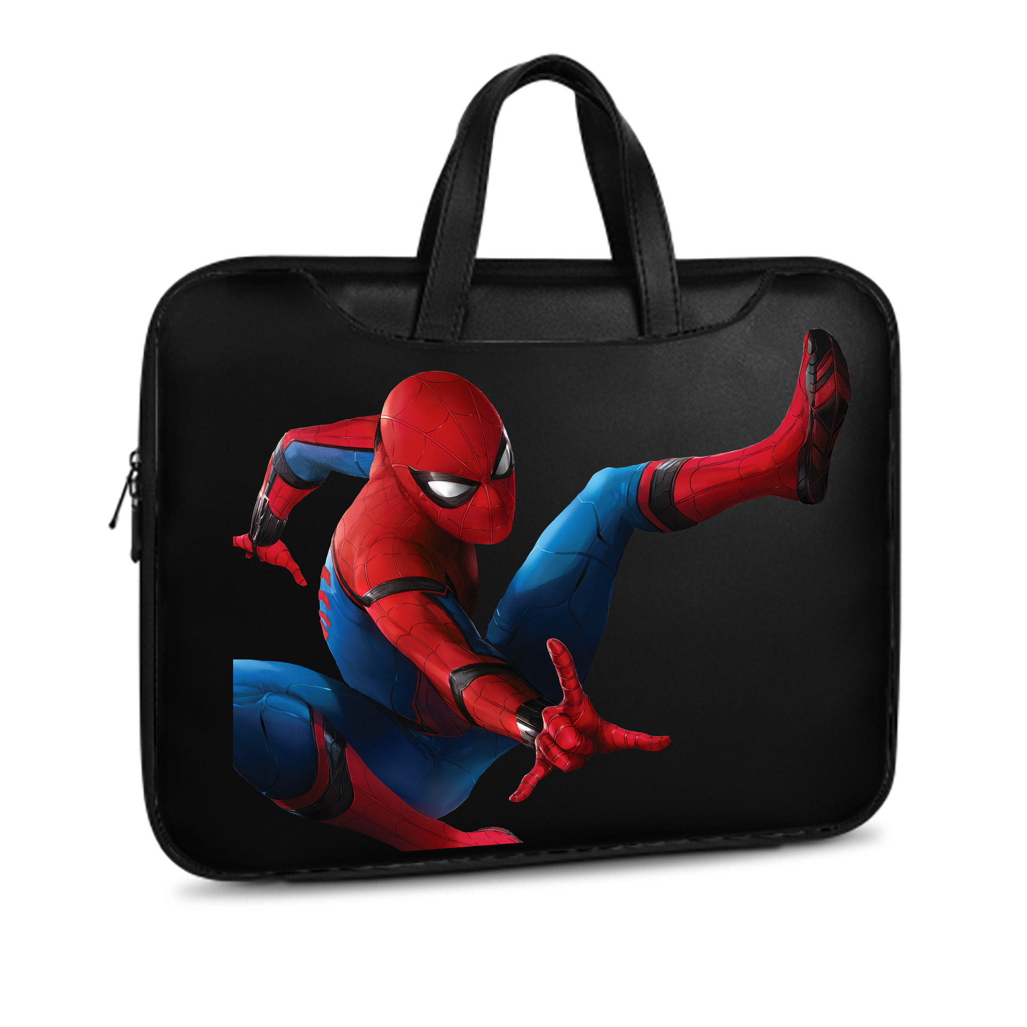 （画像用） Spider Man スパイダーマン レザーラップトップバッグ　ノートパソコンケース