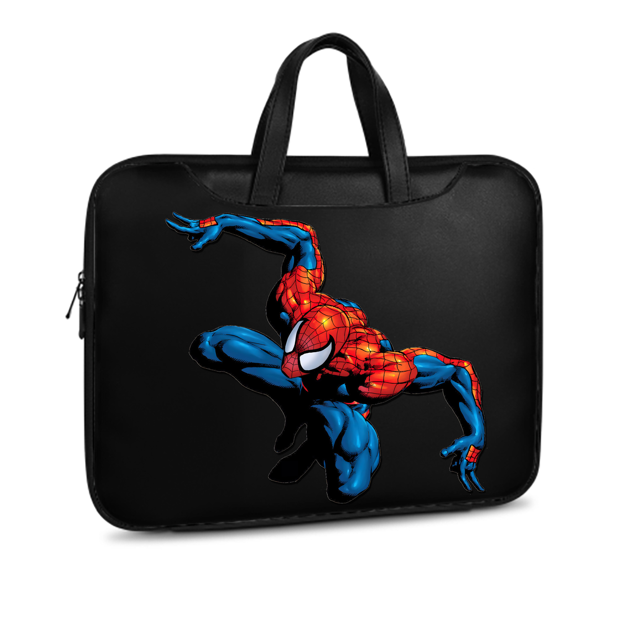 （画像用） Spider Man スパイダーマン レザーラップトップバッグ　ノートパソコンケース