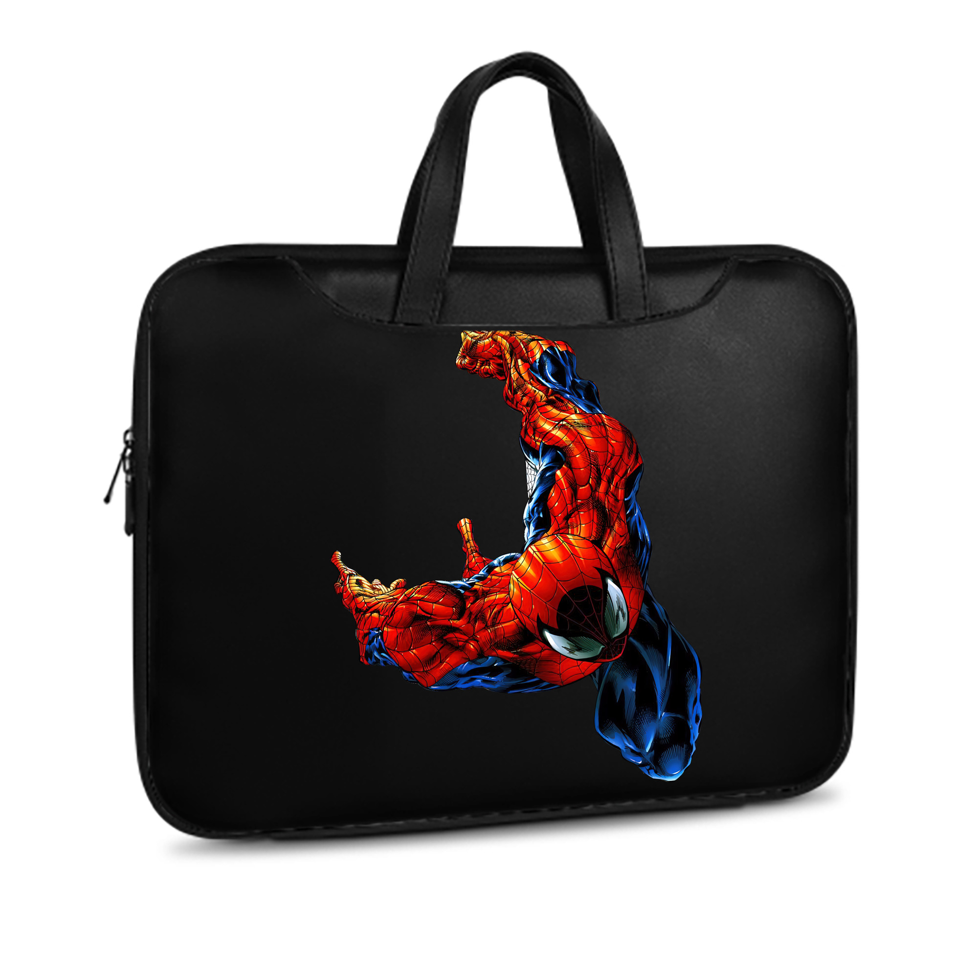 （画像用） Spider Man スパイダーマン レザーラップトップバッグ　ノートパソコンケース