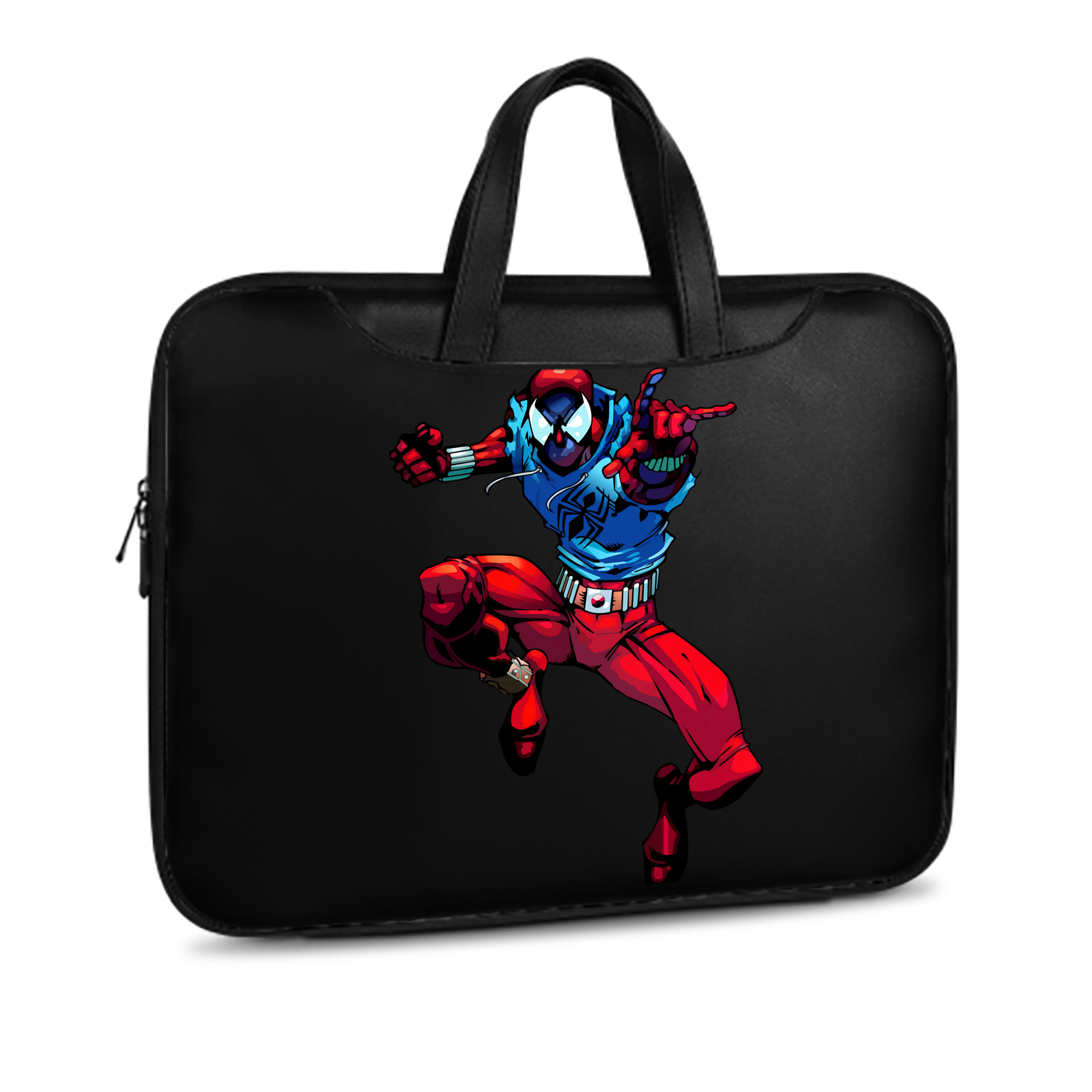 （画像用） Spider Man スパイダーマン レザーラップトップバッグ　ノートパソコンケース
