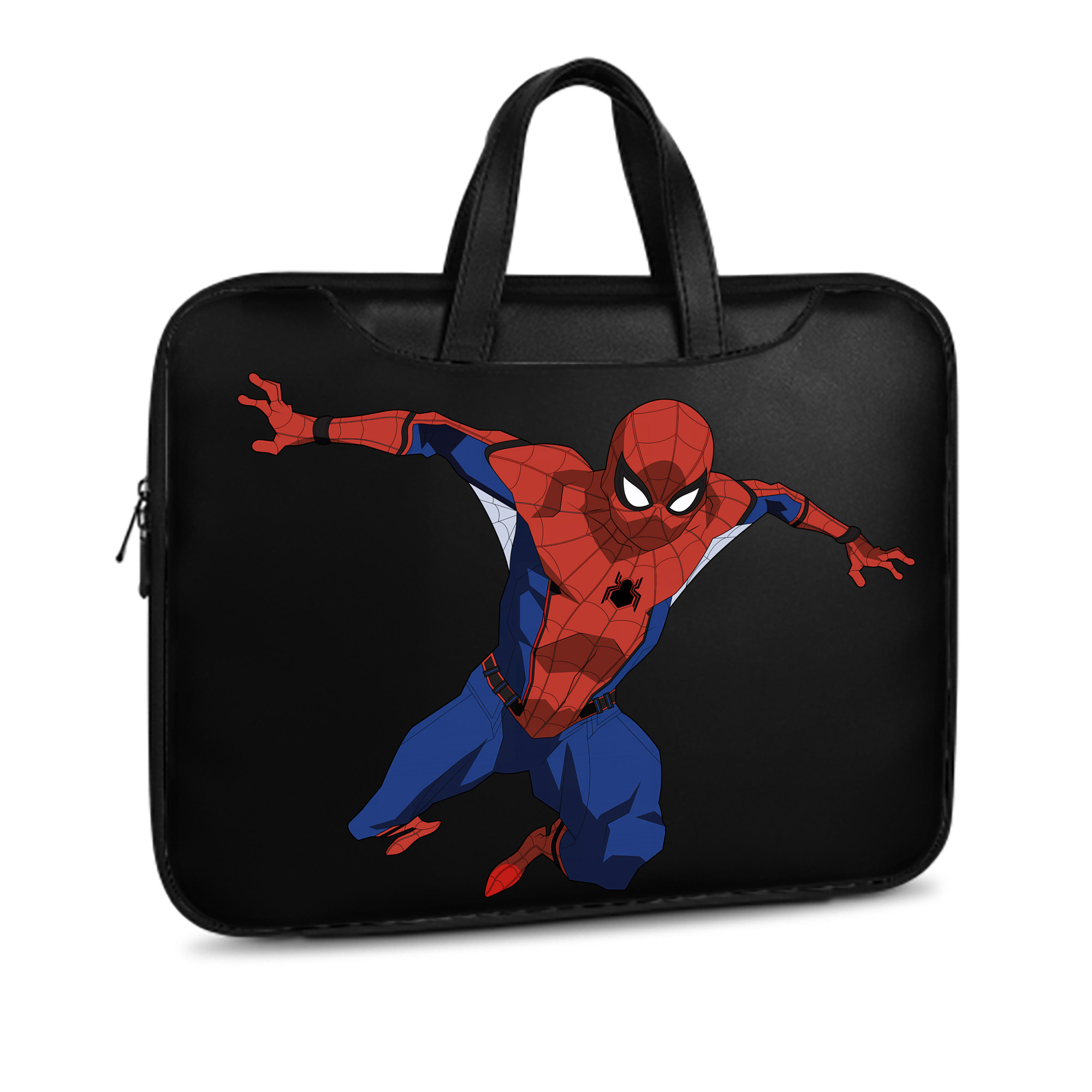 （画像用） Spider Man スパイダーマン レザーラップトップバッグ　ノートパソコンケース