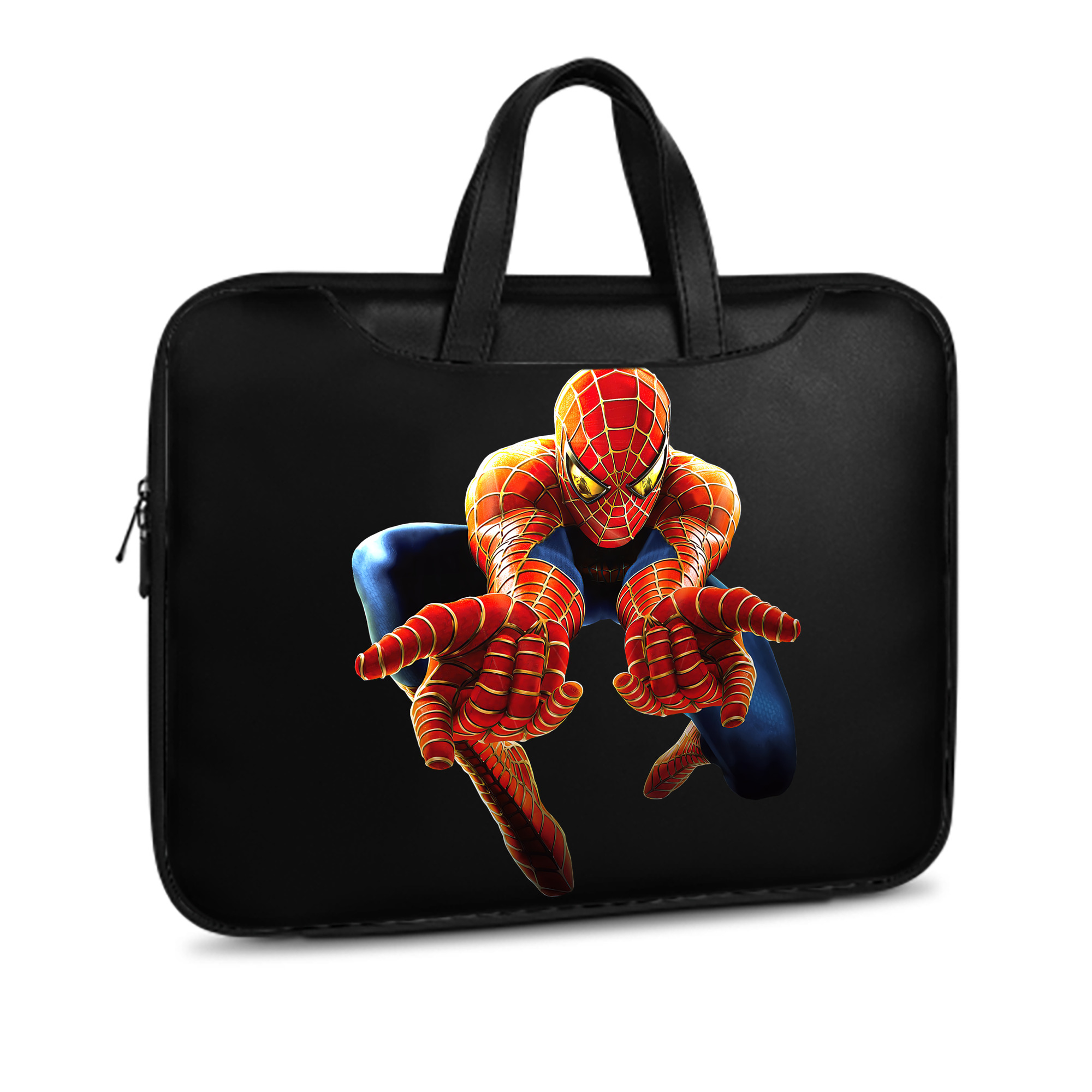 （画像用） Spider Man スパイダーマン レザーラップトップバッグ　ノートパソコンケース