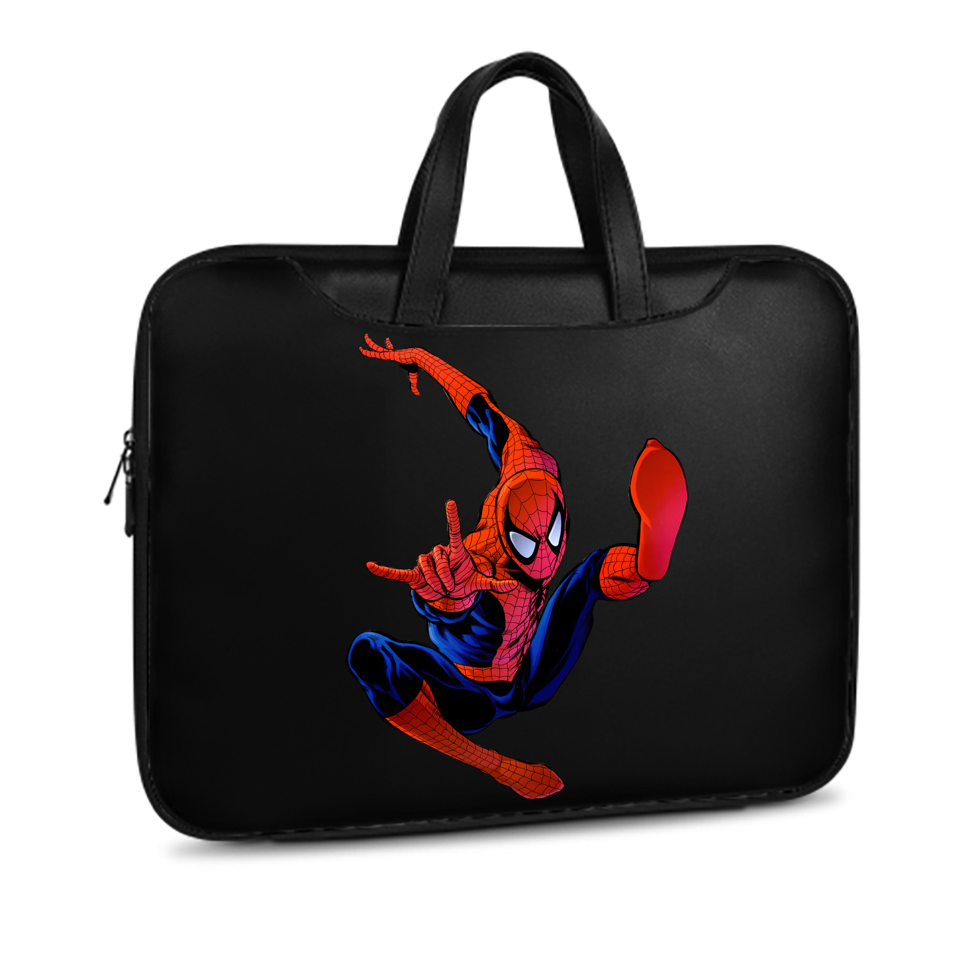 （画像用） Spider Man スパイダーマン レザーラップトップバッグ　ノートパソコンケース