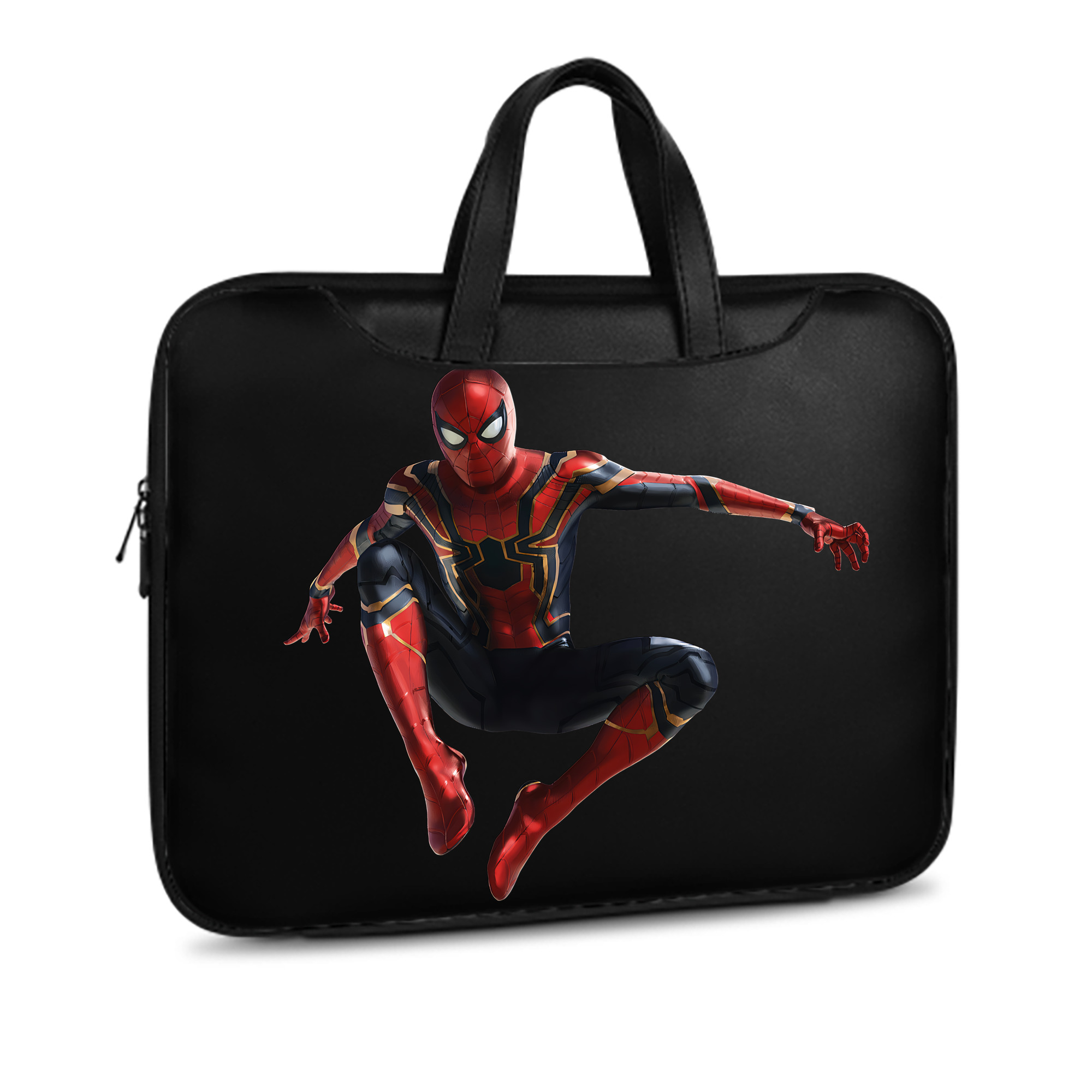 （画像用） Spider Man スパイダーマン レザーラップトップバッグ　ノートパソコンケース