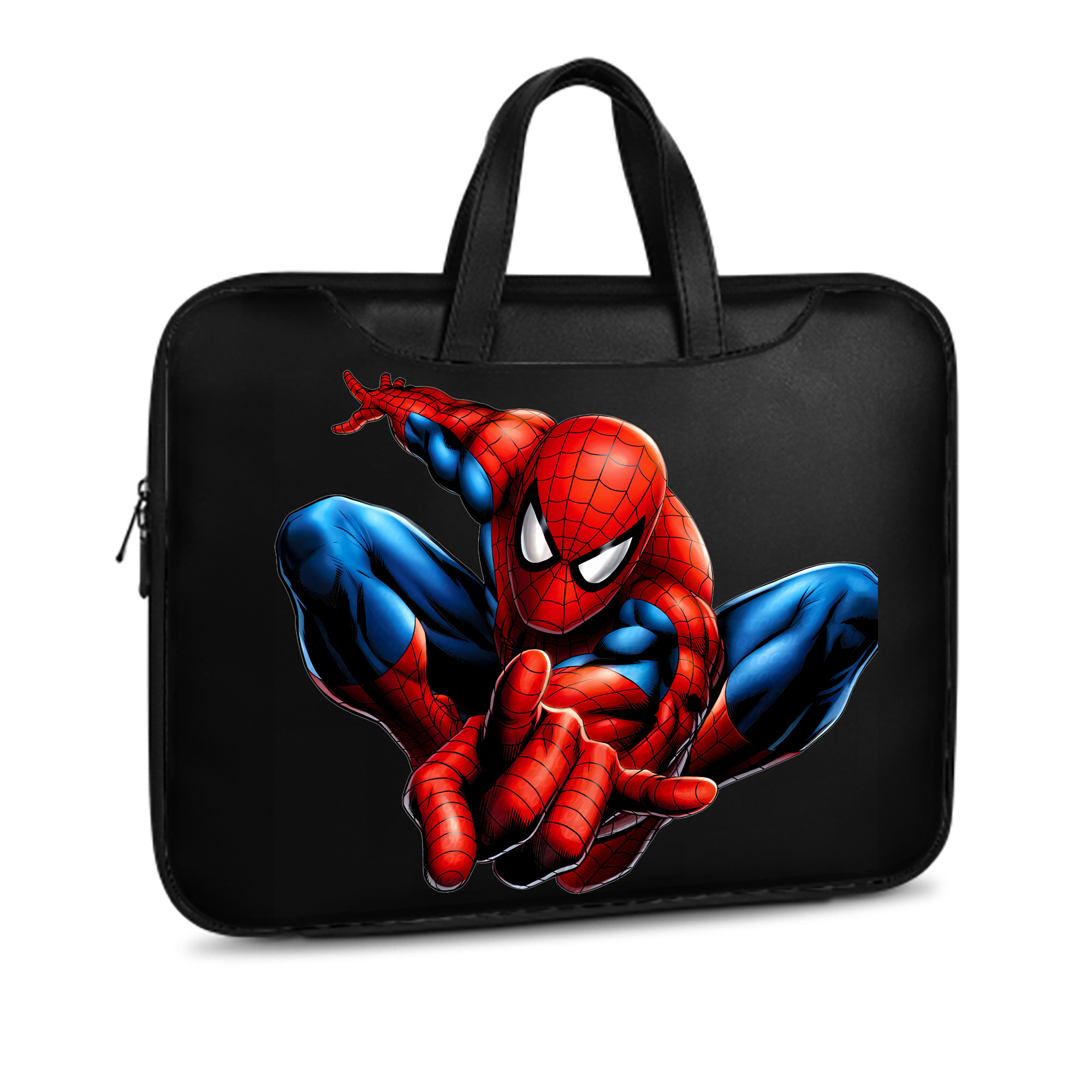 （画像用） Spider Man スパイダーマン レザーラップトップバッグ　ノートパソコンケース