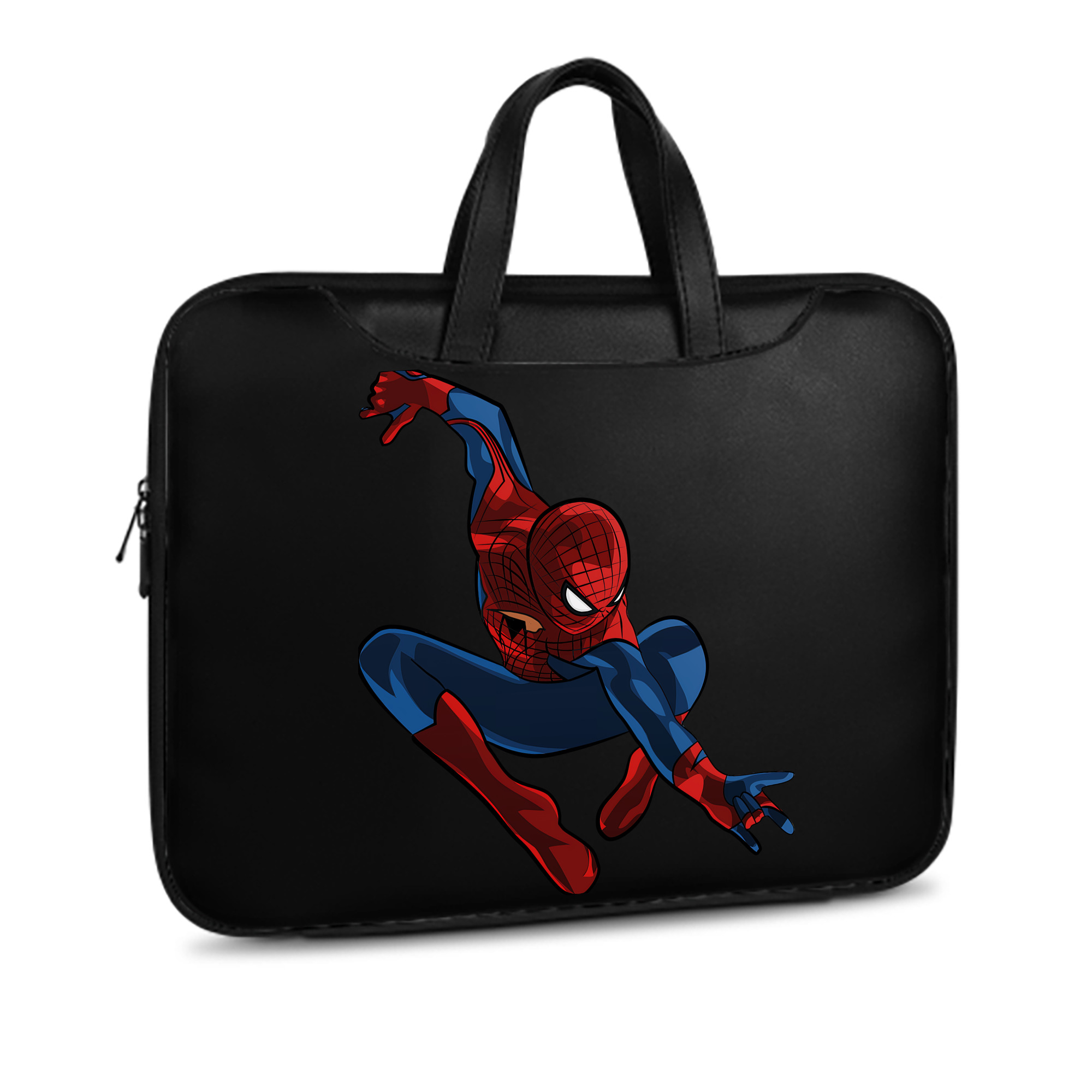 （画像用） Spider Man スパイダーマン レザーラップトップバッグ　ノートパソコンケース