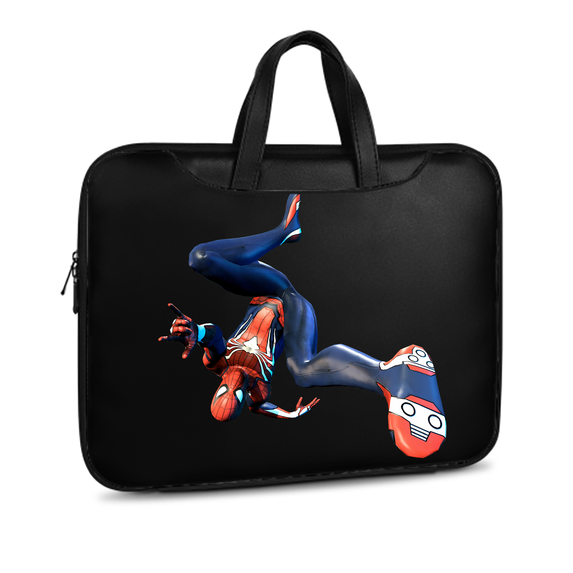 （画像用） Spider Man スパイダーマン レザーラップトップバッグ　ノートパソコンケース