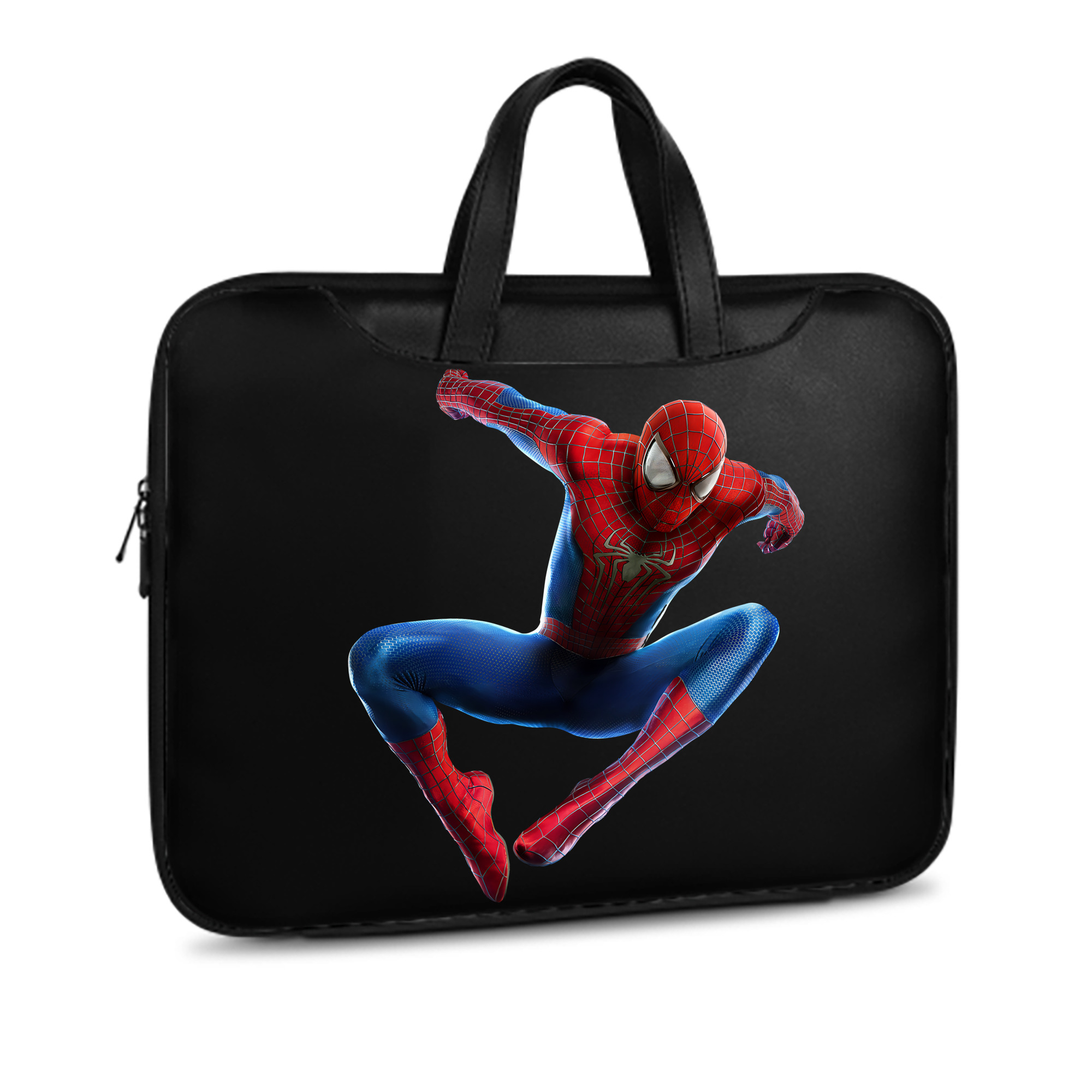 （画像用） Spider Man スパイダーマン レザーラップトップバッグ　ノートパソコンケース